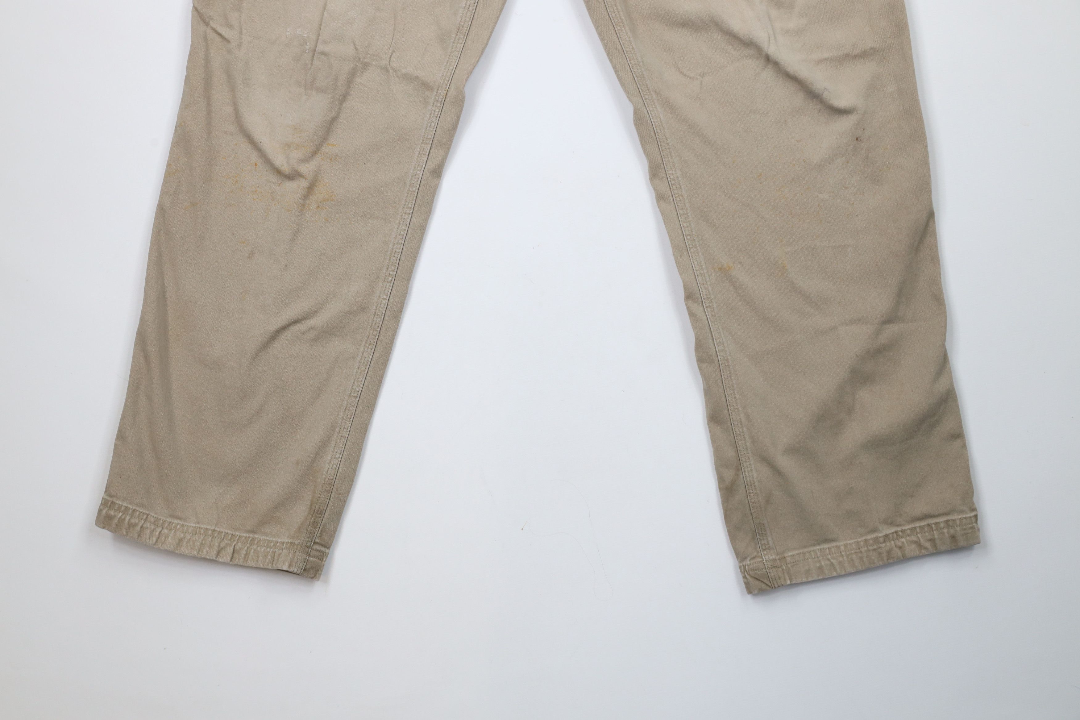 Duluth Trading Company × Vintage Duluth Trading Co Flex Fire Hose Dungaree Pants Beige Size US 34 / EU 50 - 4 Thumbnail