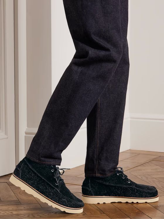 G.H. Bass & Co. o1y0125 Suede Ankle Boots in Black Size US 13 / EU 46 - 5 Thumbnail
