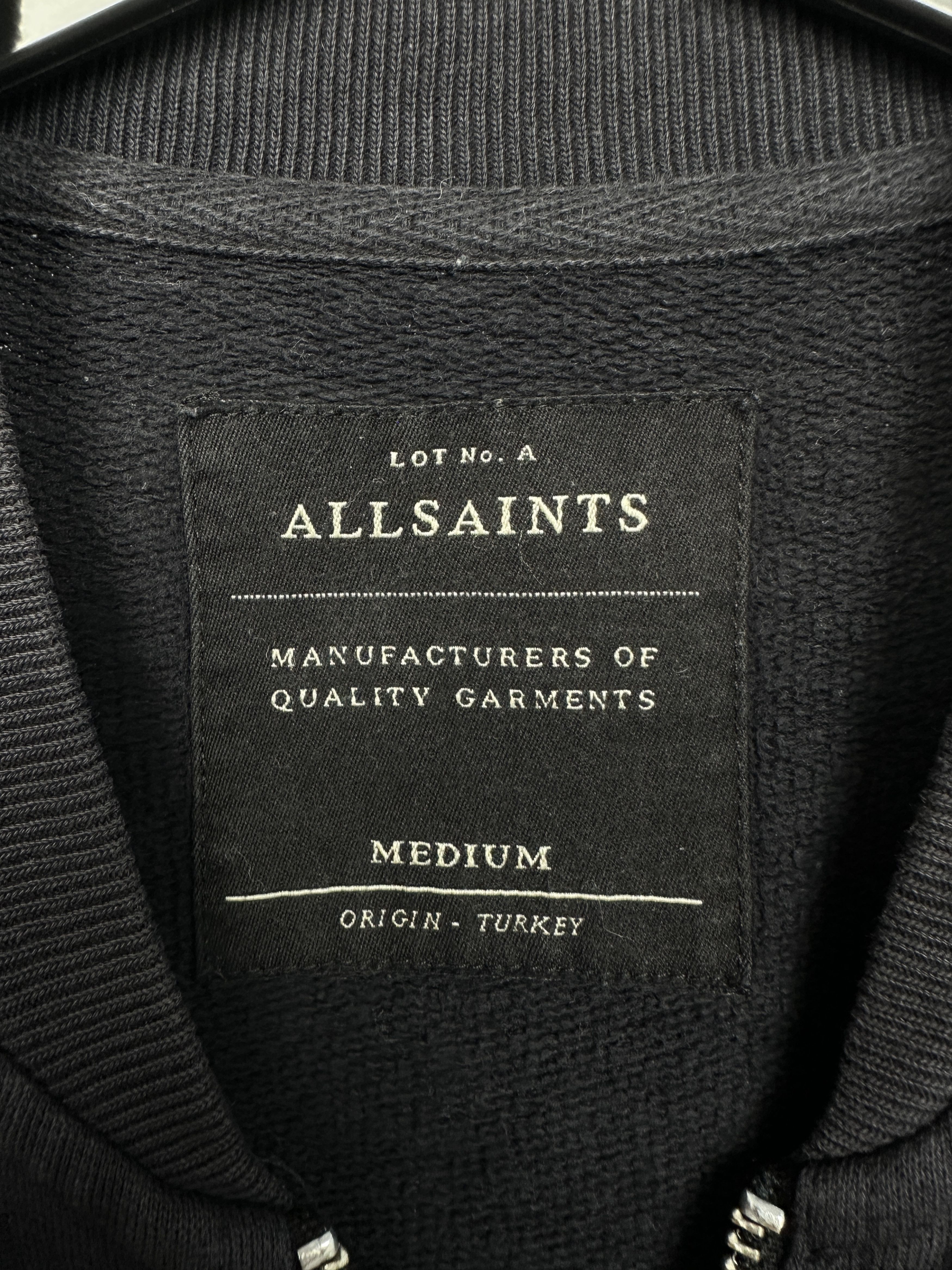Allsaints Allsaints Vintage Mens Oldsen Bomber Jacket Zip Hoodie Size US M / EU 48-50 / 2 - 4 Thumbnail
