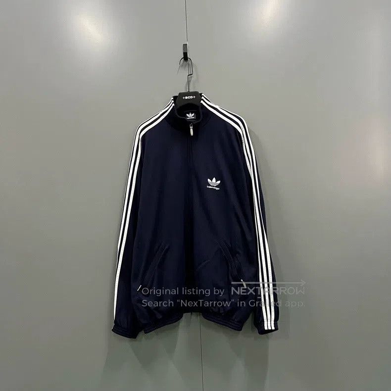 Balenciaga Balenciaga Side Striped Embroidered Logo School Uniform Size US XL / EU 56 / 4 - 1 Thumbnail