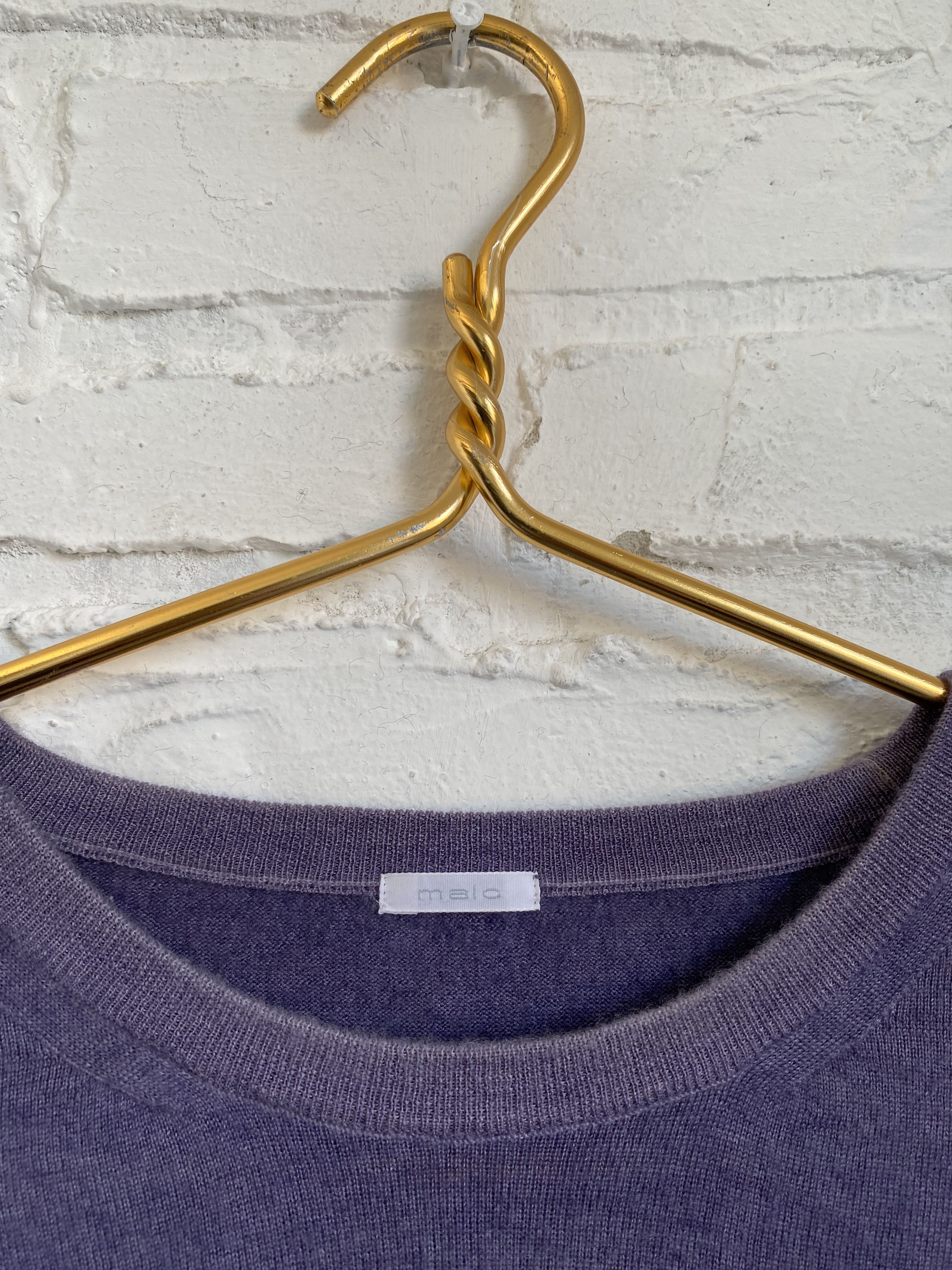 Malo Malo cashmere violet sweater Size US XL / EU 56 / 4 - 2 Thumbnail