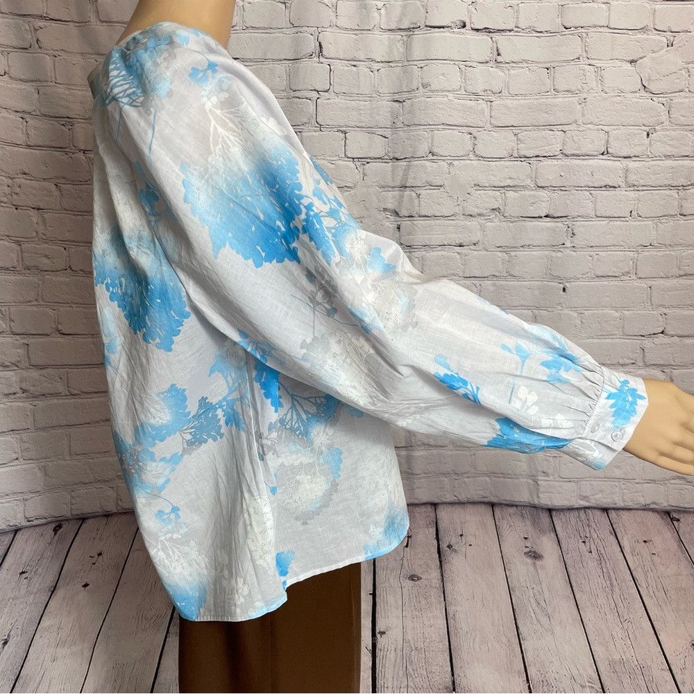 Calvin Klein NWT New Calvin Klein Floral Print Square Neck Long Sleeve V Size L / US 10 / IT 46 - 3 Thumbnail