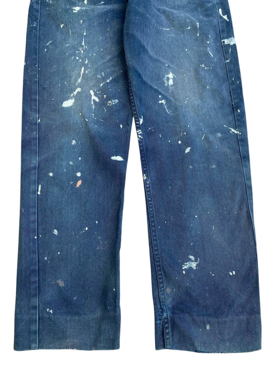 Levi's Vintage 1993 Levis 501 Black Painter Denim Button 532 Size US 30 / EU 46 - 9 Thumbnail