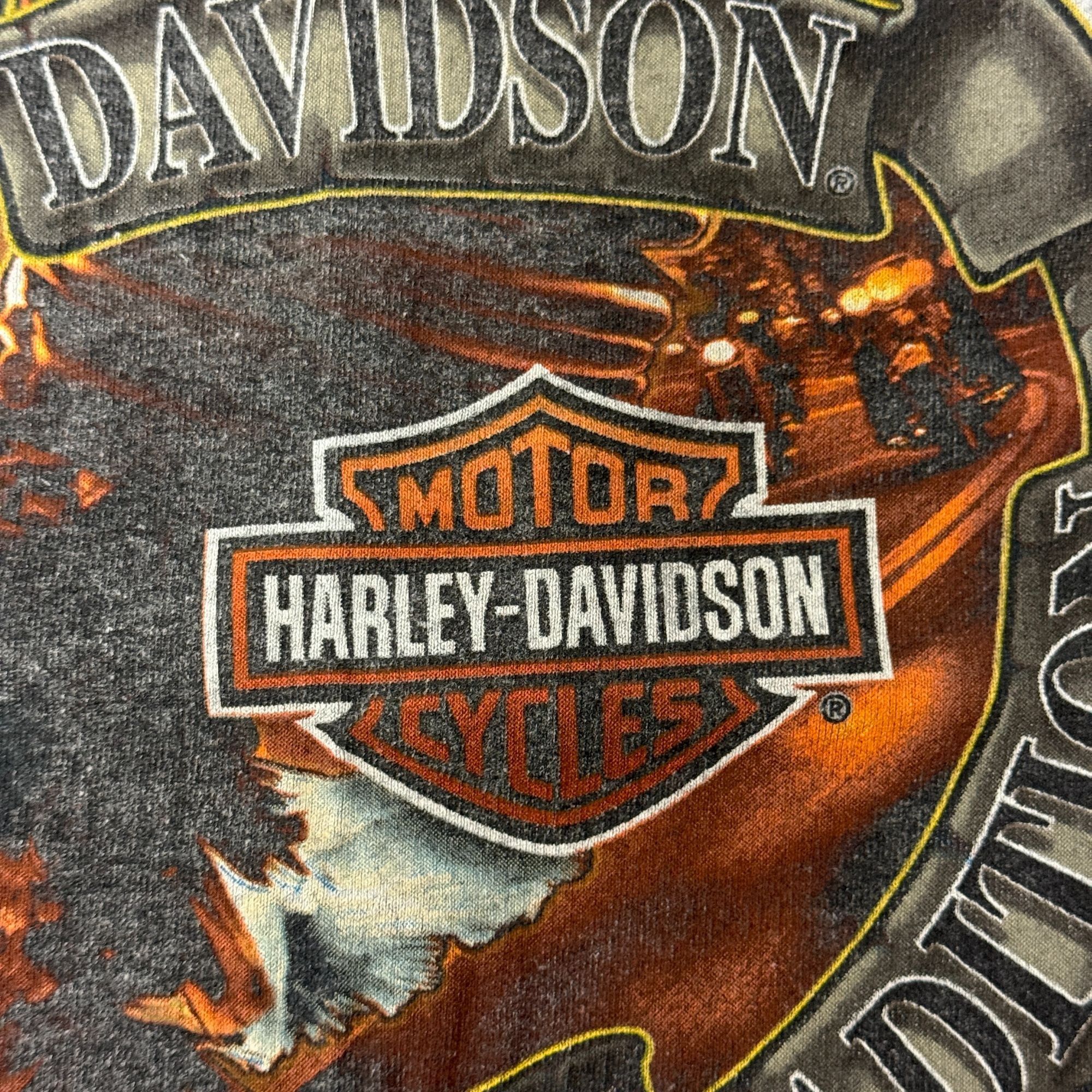 Harley Davidson Y2K HARLEY DAVIDSON Heather BIKER Tank Top SOARING EAGLE Size US XXL / EU 58 / 5 - 5 Thumbnail