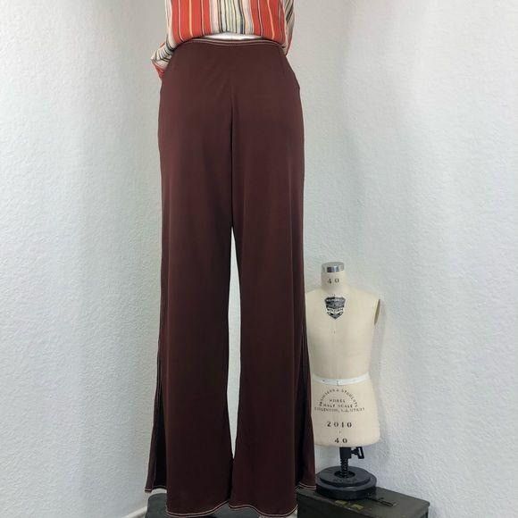 Hermes HERMES Vintage 90's RESORT Cropped Wide Leg Pants Size 27" / US 4 / IT 40 - 1 Thumbnail