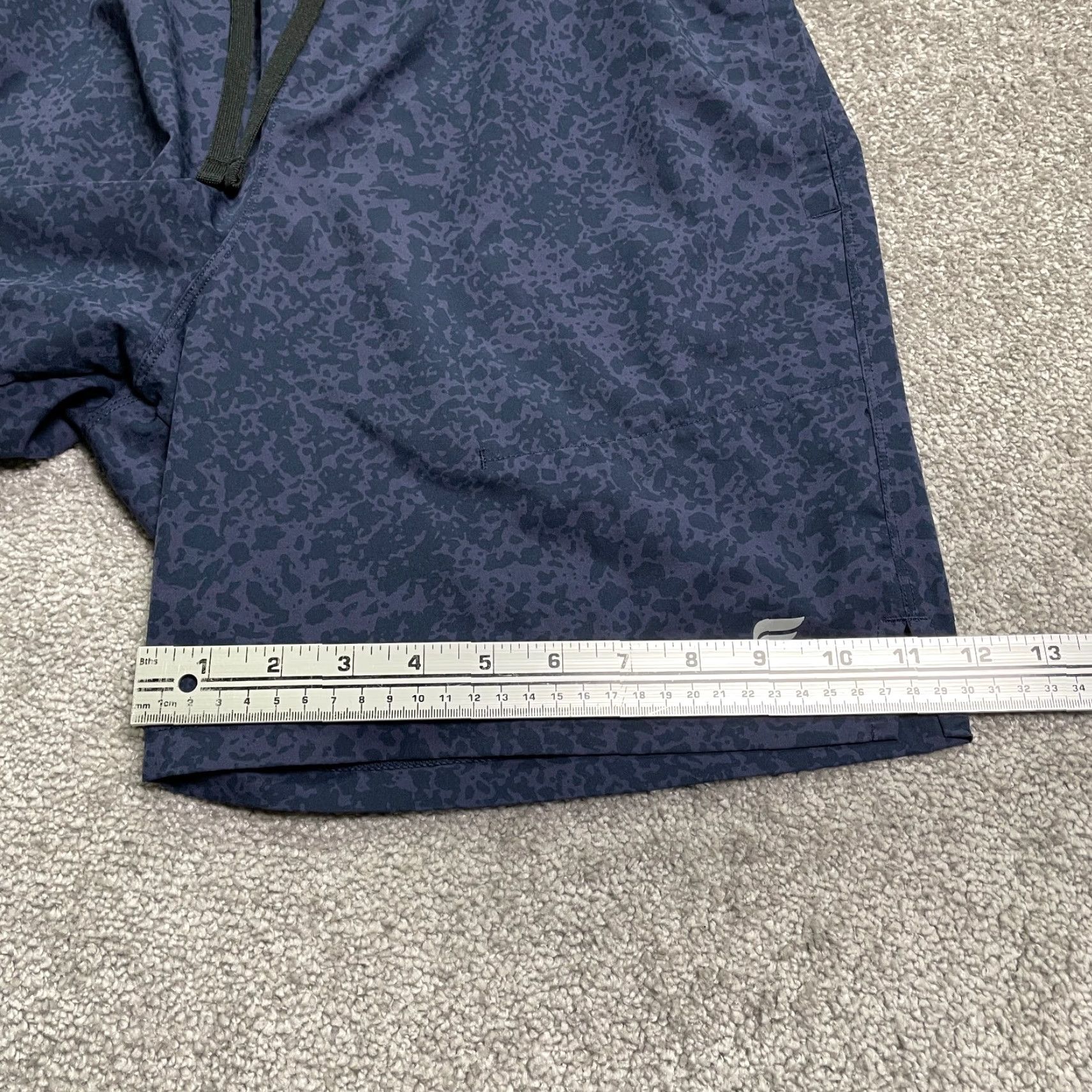 Fabletics Fabletics Shorts Men M Blue Elastic Drawstring Active Gym Athletic 29x7.5 Size US 31 - 5 Thumbnail