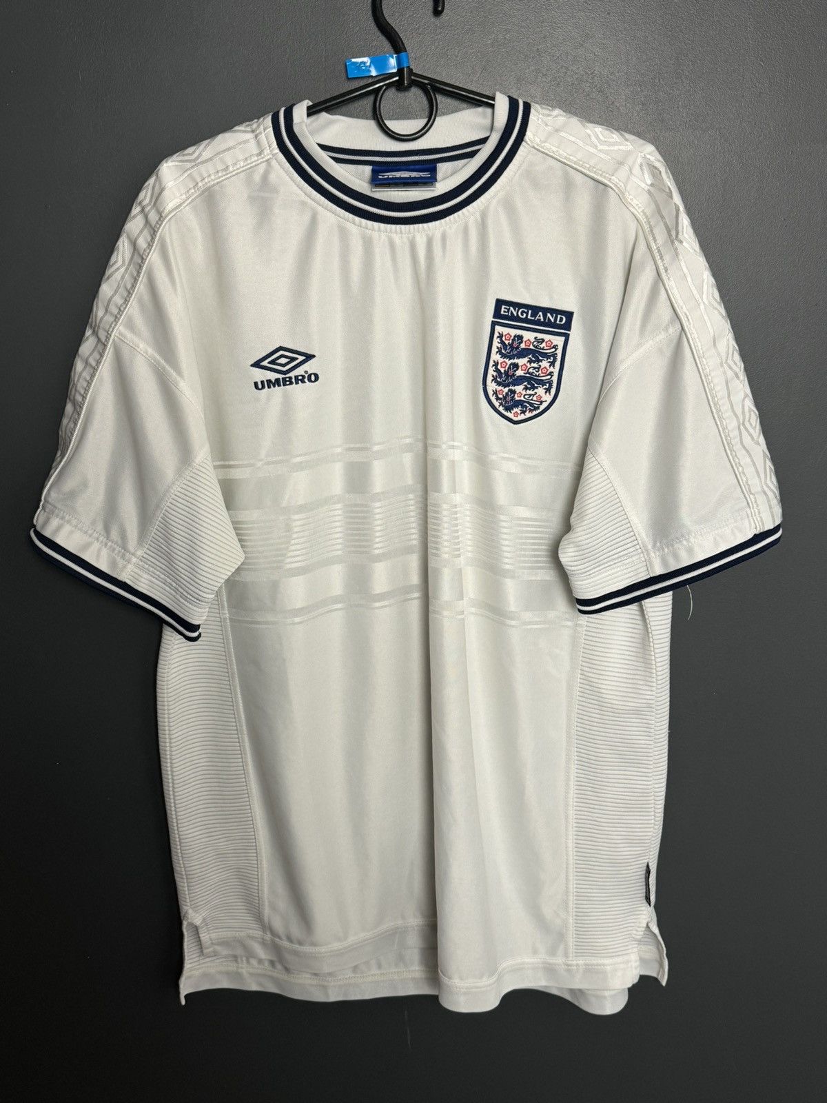 Umbro England National Team 99/01 Home Football Jersey T-Shirt Size US XL / EU 56 / 4 - 1 Thumbnail