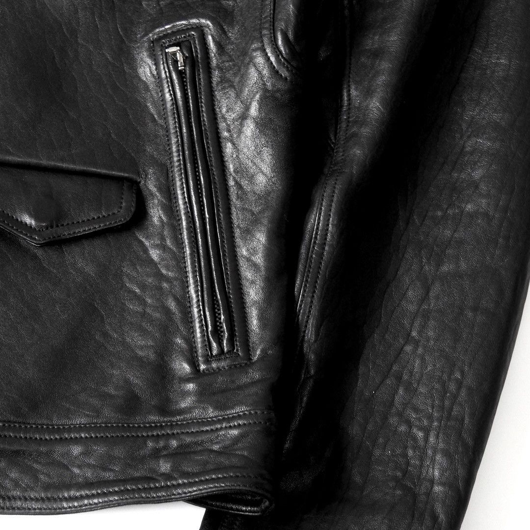 Rick Owens RICK OWENS Stooges Leather Biker Jacket 17AW Size US M / EU 48-50 / 2 - 6 Thumbnail