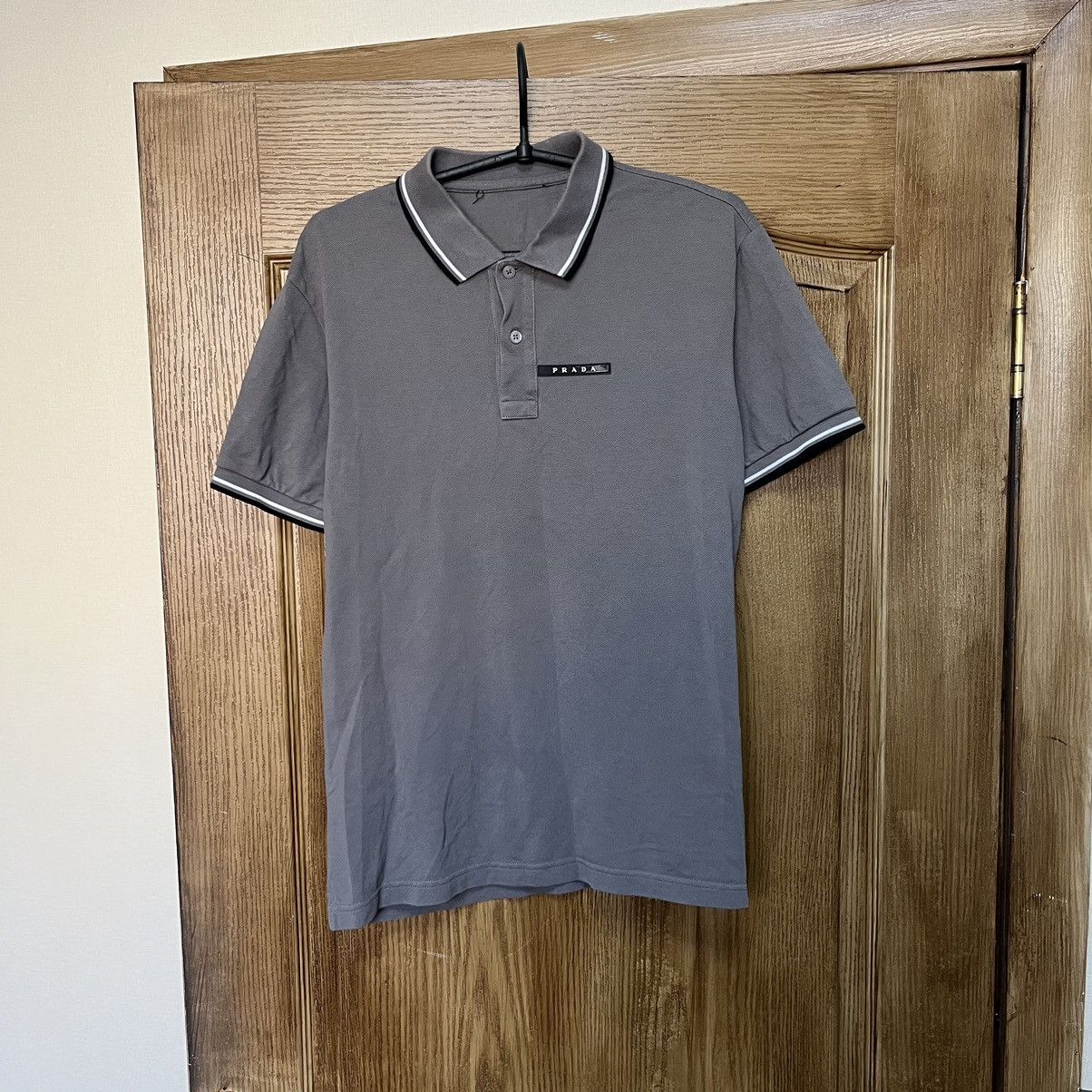 Prada Vintage Prada Polo T-Shirt Luxury Size US L / EU 52-54 / 3 - 1 Thumbnail