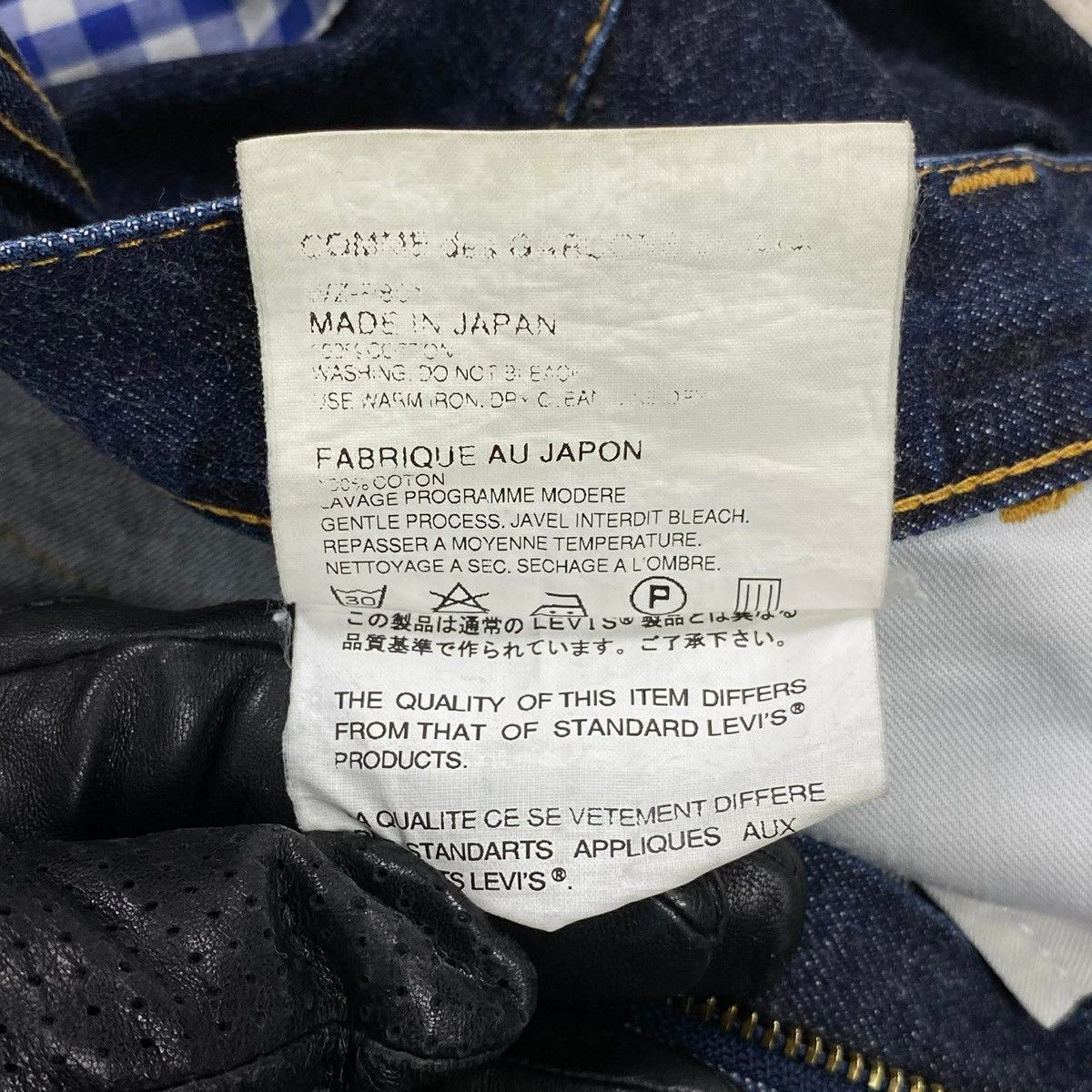 Junya Watanabe × Levi's 505 SS2009 Gingham Patchwork Denim Indigo Pants Size US 30 / EU 46 - 7 Thumbnail