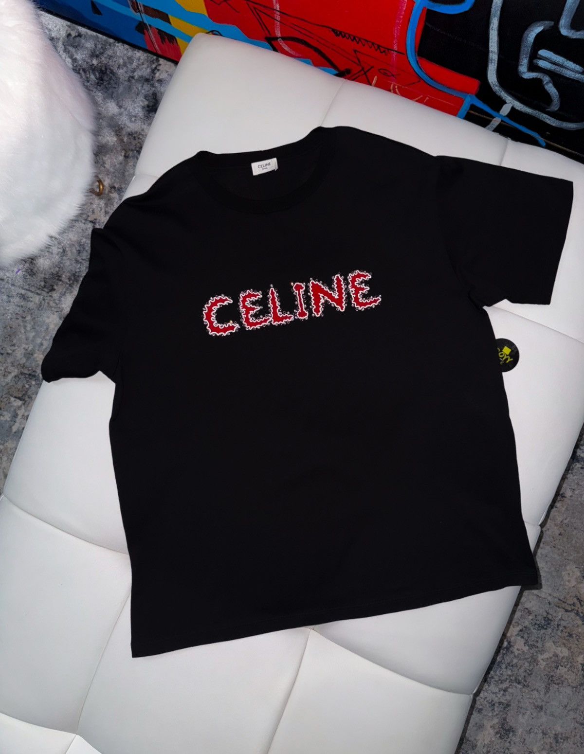 Celine Celine logo t shirt Size US XL / EU 56 / 4 - 1 Thumbnail