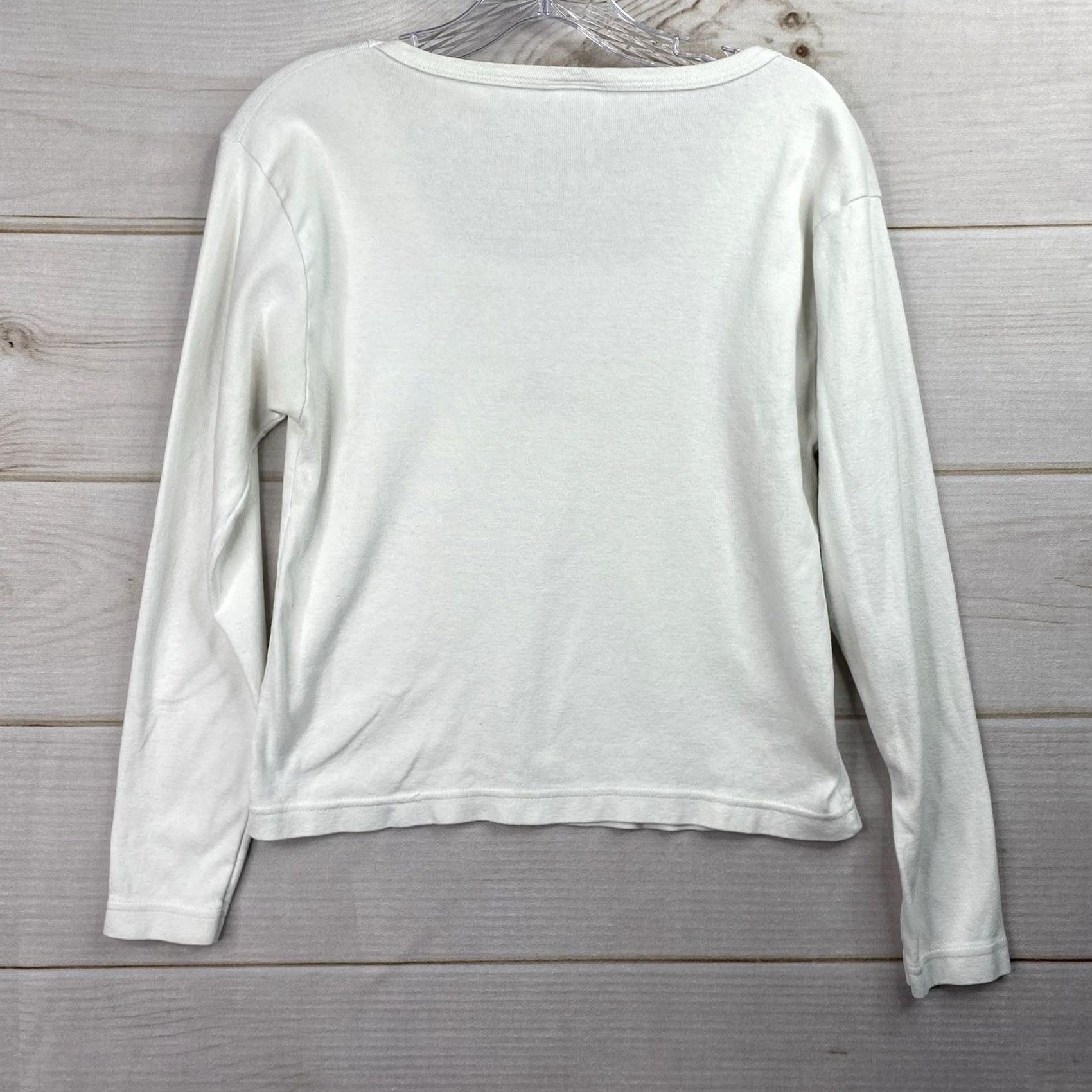 Vintage VINTAGE Cowgirl Hardware Western Shirt L Womens White Embroidered Long Sleeve Knit Shirt Size L / US 10 / IT 46 - 8 Thumbnail