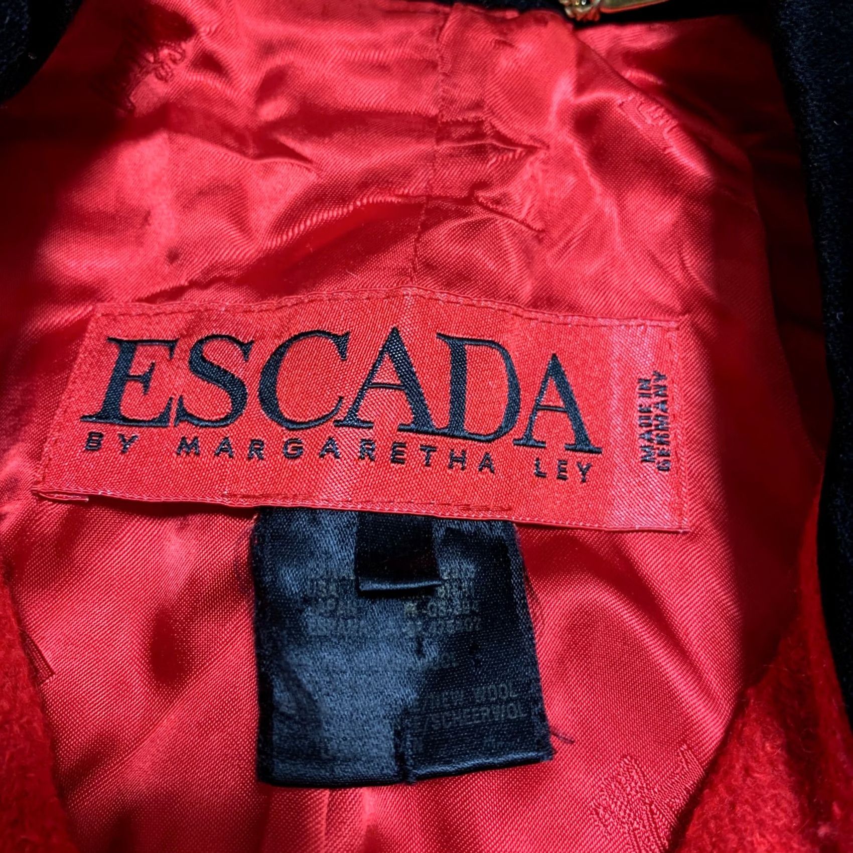 Escada VINTAGE Escada Jacket Women Wool Red M Size M / US 6-8 / IT 42-44 - 5 Thumbnail