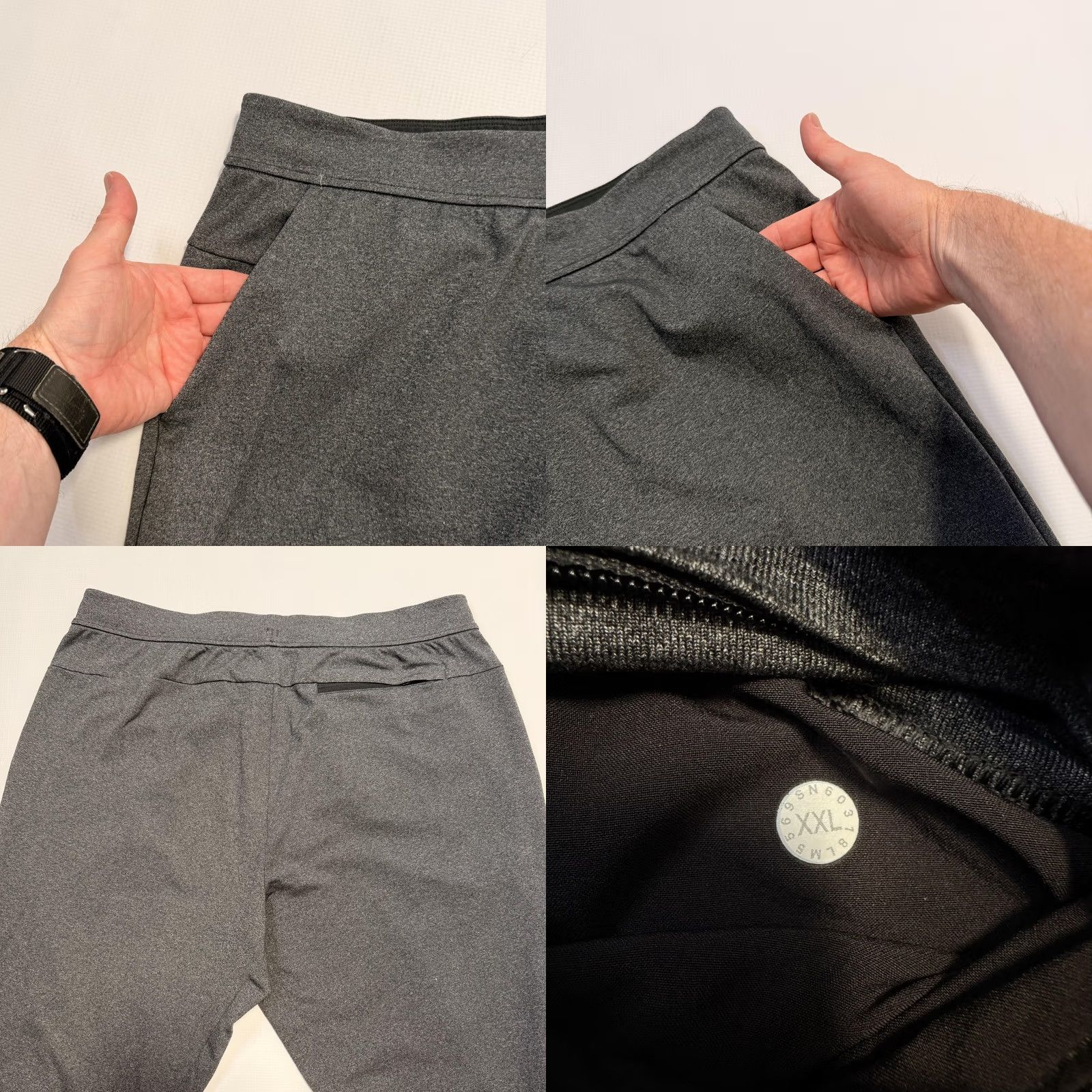 Lululemon Lululemon Intent Jogger Pants Mens 2XL Gray Knit Elastic Waist Pockets Athletic Jogger Activewear Casual Travel Mens Size US 39 - 8 Thumbnail