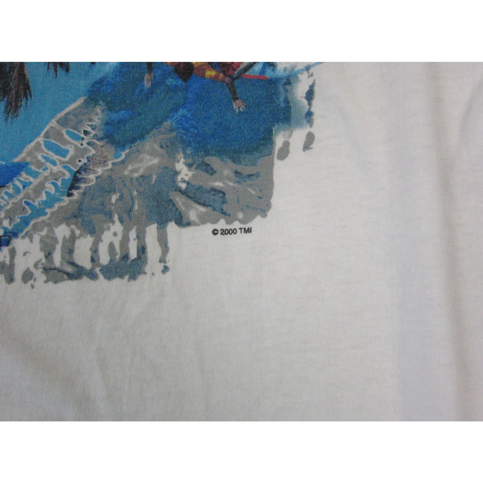 Vintage VINTAGE California Shirt Mens XL White Single Stitch 90s Beach Tuf-Enuf Short Sleeve Crew Neck T-Shirt XXL- none Size US XL / EU 56 / 4 - 3 Thumbnail