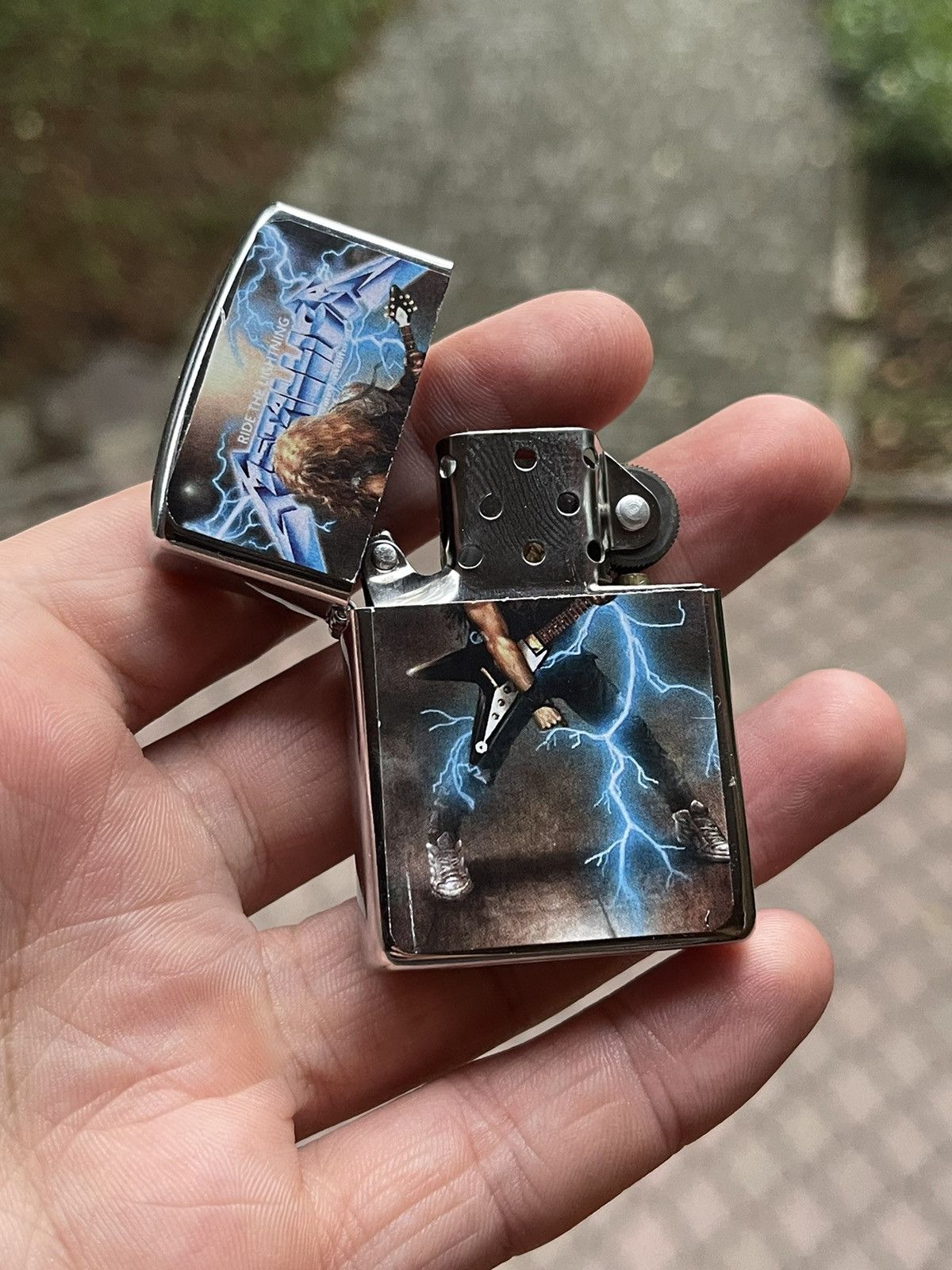 Band Tees × Metallica Metallica ride the lightning lighter 00s rare album Size ONE SIZE - 2 Thumbnail
