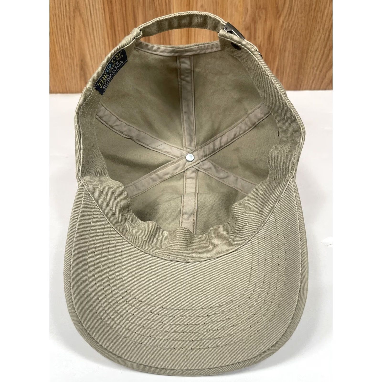 Vintage VINTAGE The G Cap Adjustable Strap Back Hat Cap One Size Beige 100% Cotton Pacific Headwear Mens Cap Beige Solid Cotton Cap Accessories Size ONE SIZE - 6 Thumbnail