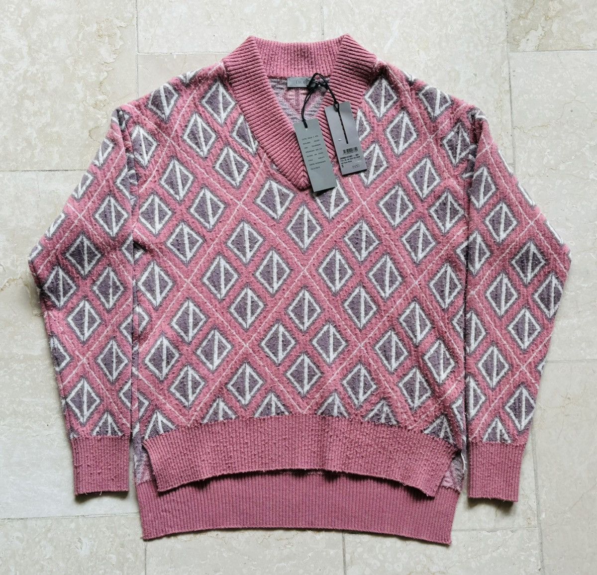 Dior × Travis Scott Cactus Jack Dior 2022 CD Diamond Pullover Size US S / EU 44-46 / 1 - 1 Thumbnail