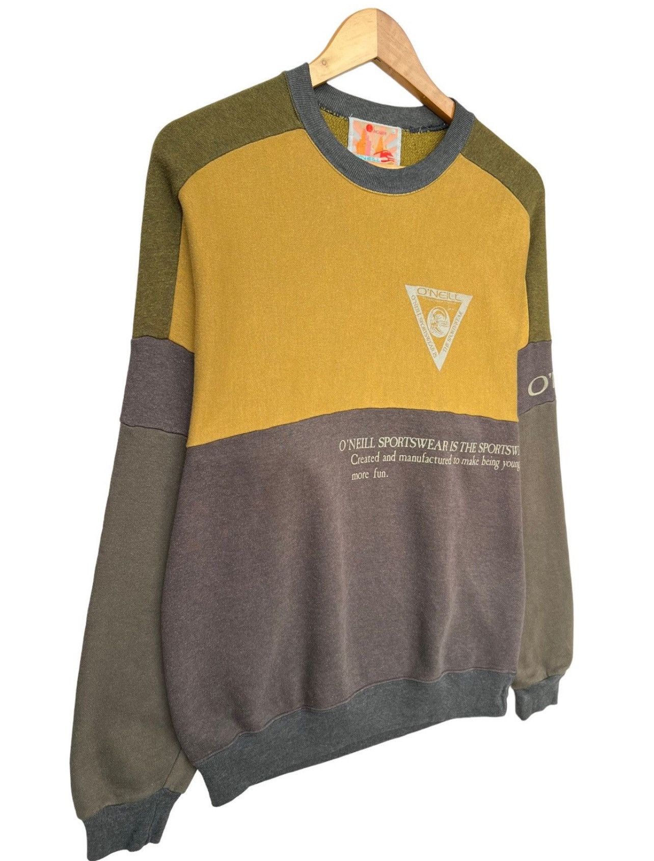 O'Neill × Vintage Vintage 80s Oneill With Friendship Jumper Oneill Sweatshirt Size US S / EU 44-46 / 1 - 3 Thumbnail