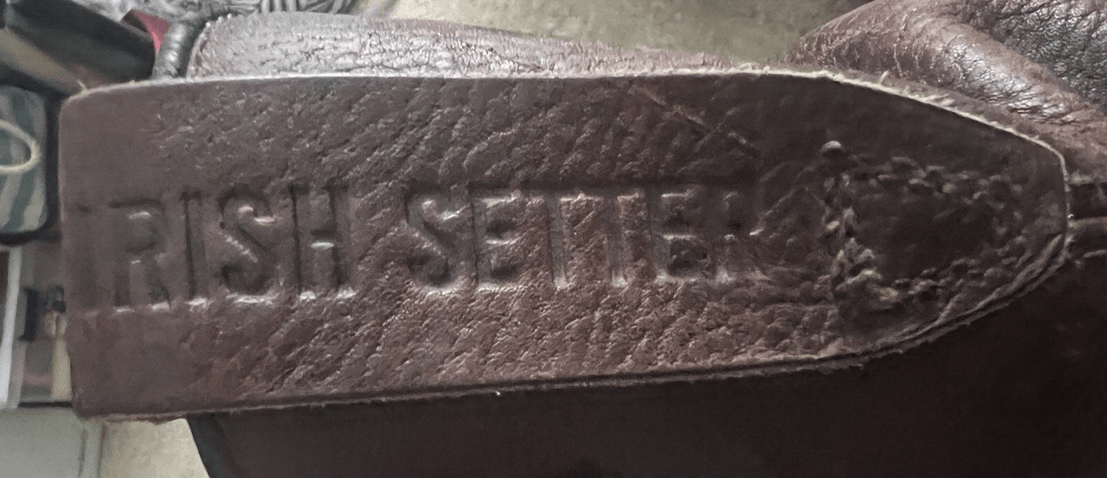 Red Wing vtg Irish Setter Destroyed Brown Leather Boots Size 12 Size US 12 / EU 45 - 9 Thumbnail