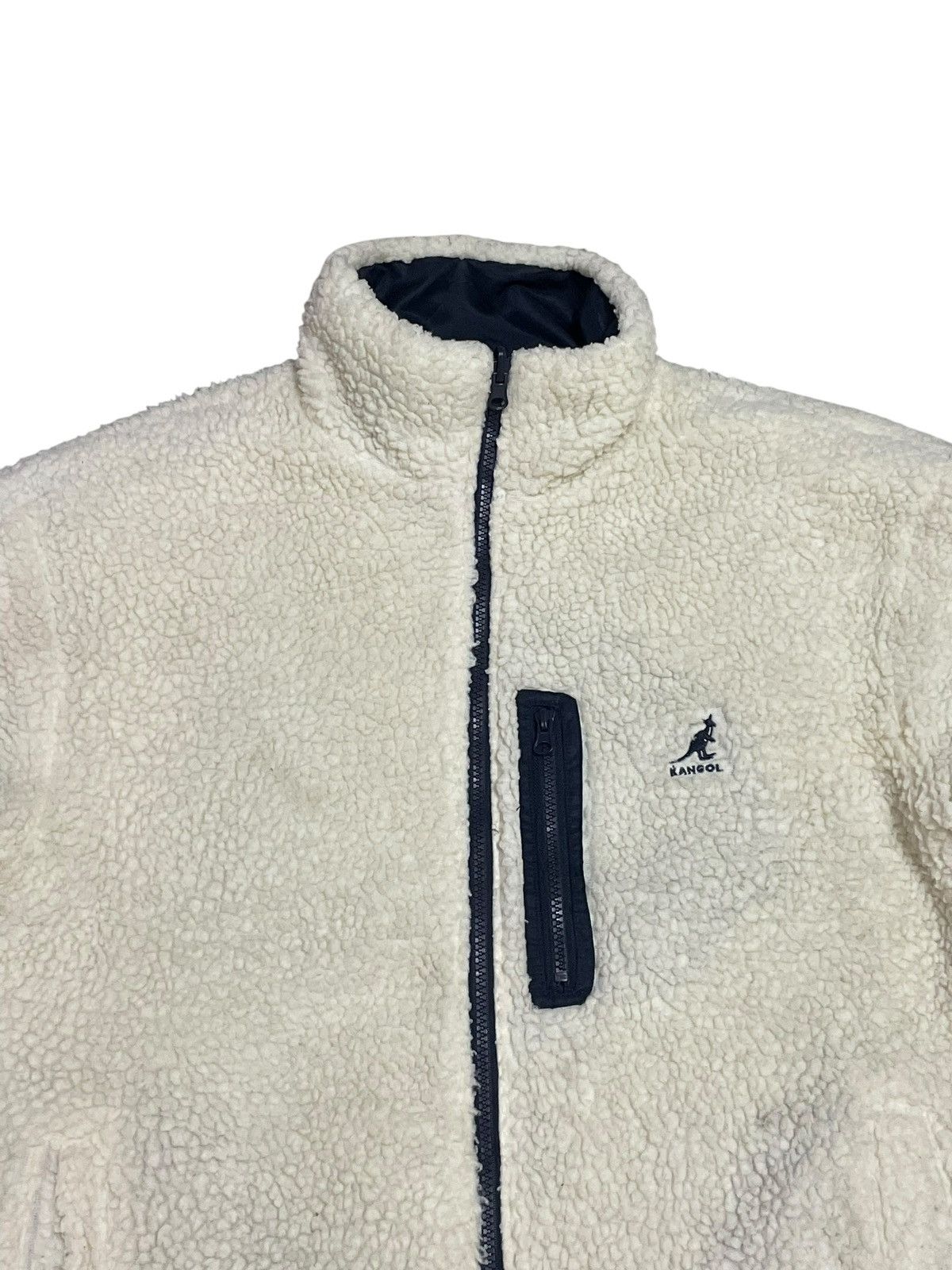 Kangol Vintage Y2K Kangol Fluffy Sherpa Reversible Gorpcore Jacket Size US L / EU 52-54 / 3 - 4 Thumbnail