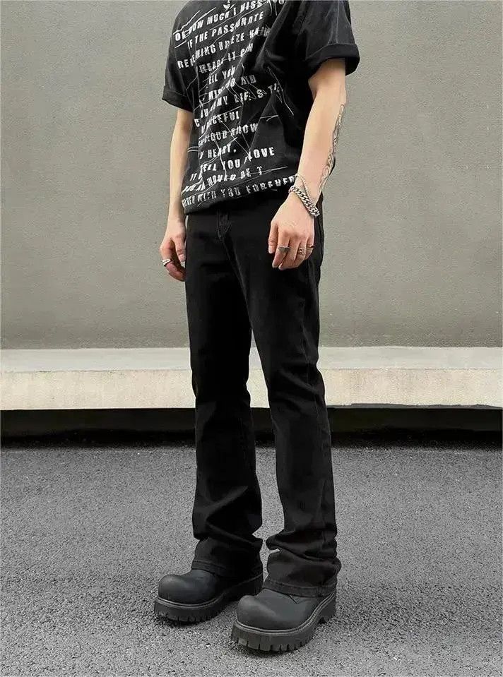 Japanese Brand Straight stretch slim fit jeans Size US 32 / EU 48 - 1 Thumbnail