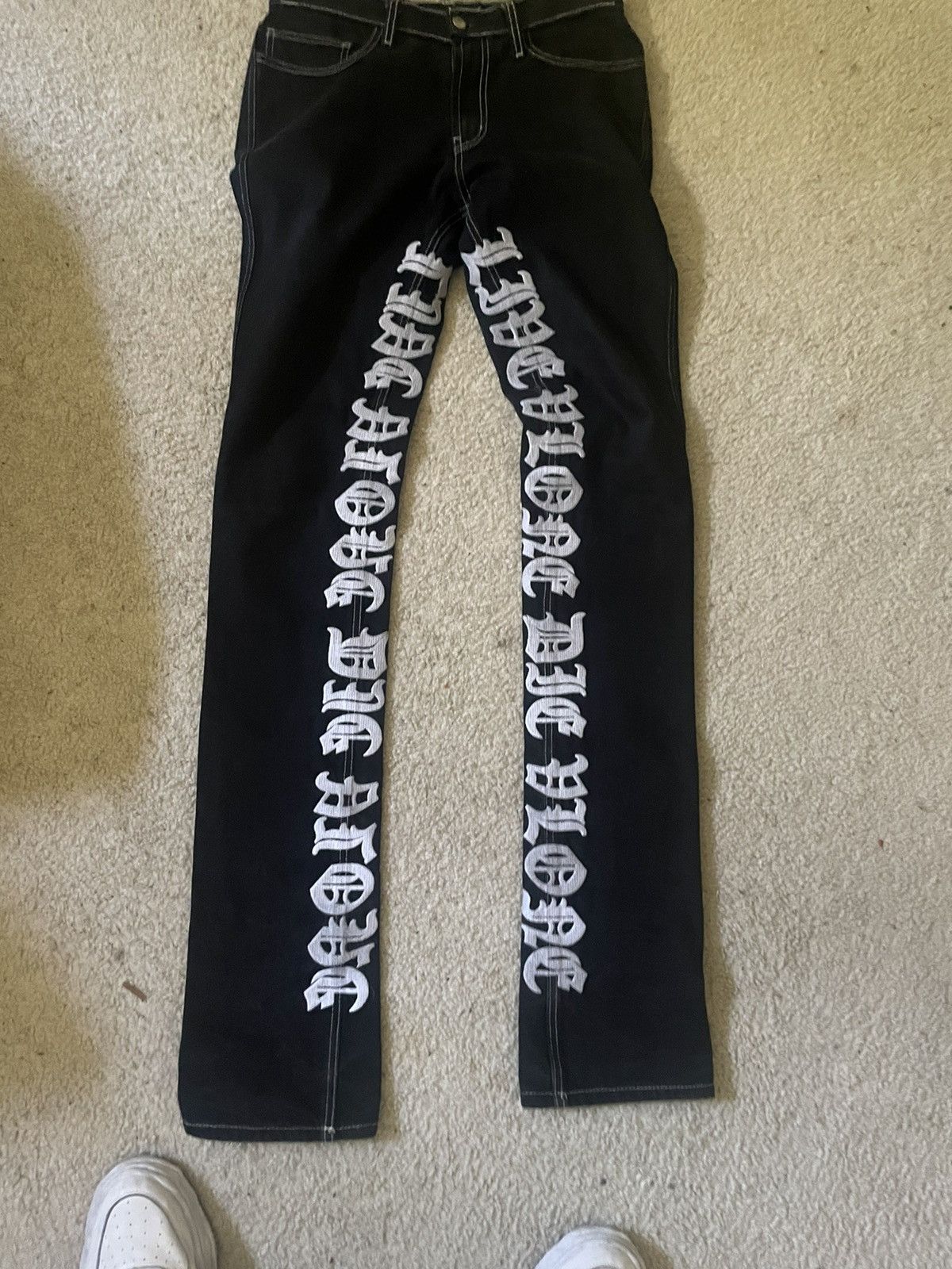 Vlone Vlone Old English Denim | Grailed