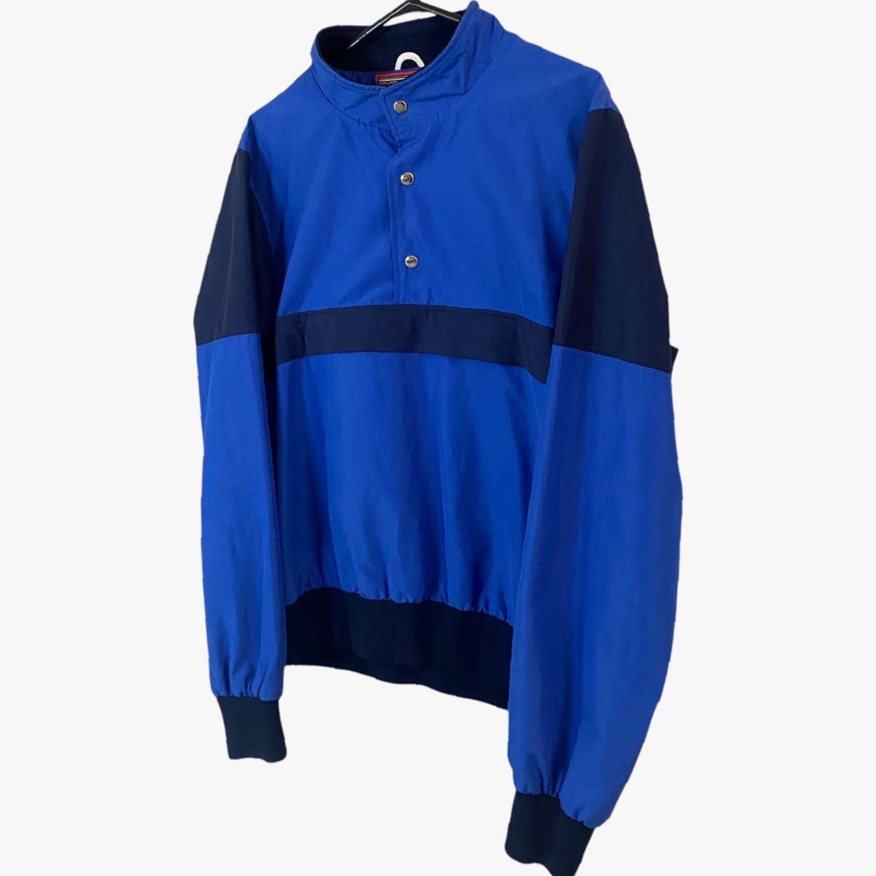 Etro VINTAGE Sports Wrap Jacket Blue Women L Outerwear Snap-Closure Retro Quarter-Button Size L / US 10 / IT 46 - 2 Thumbnail