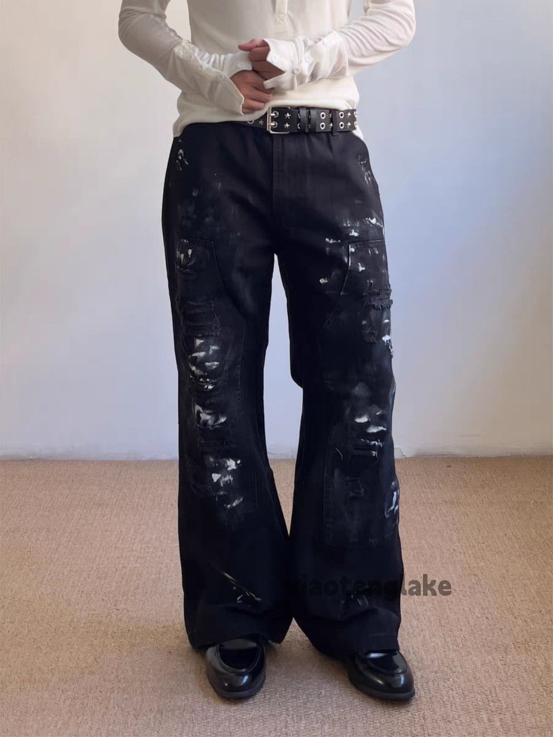Jean Xz utility loose baggy skate hiphop carpenter cargo jeans Size US 30 / EU 46 - 7 Thumbnail