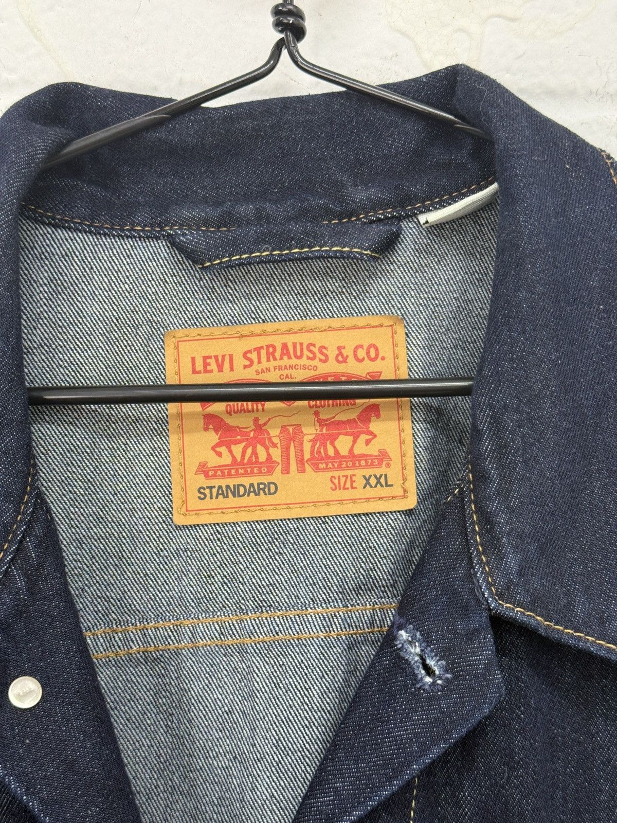 Levi's Levi’s Men’s Trucker Denim Jacket – Dark Indigo (Size 2XL) Size US XXL / EU 58 / 5 - 3 Thumbnail