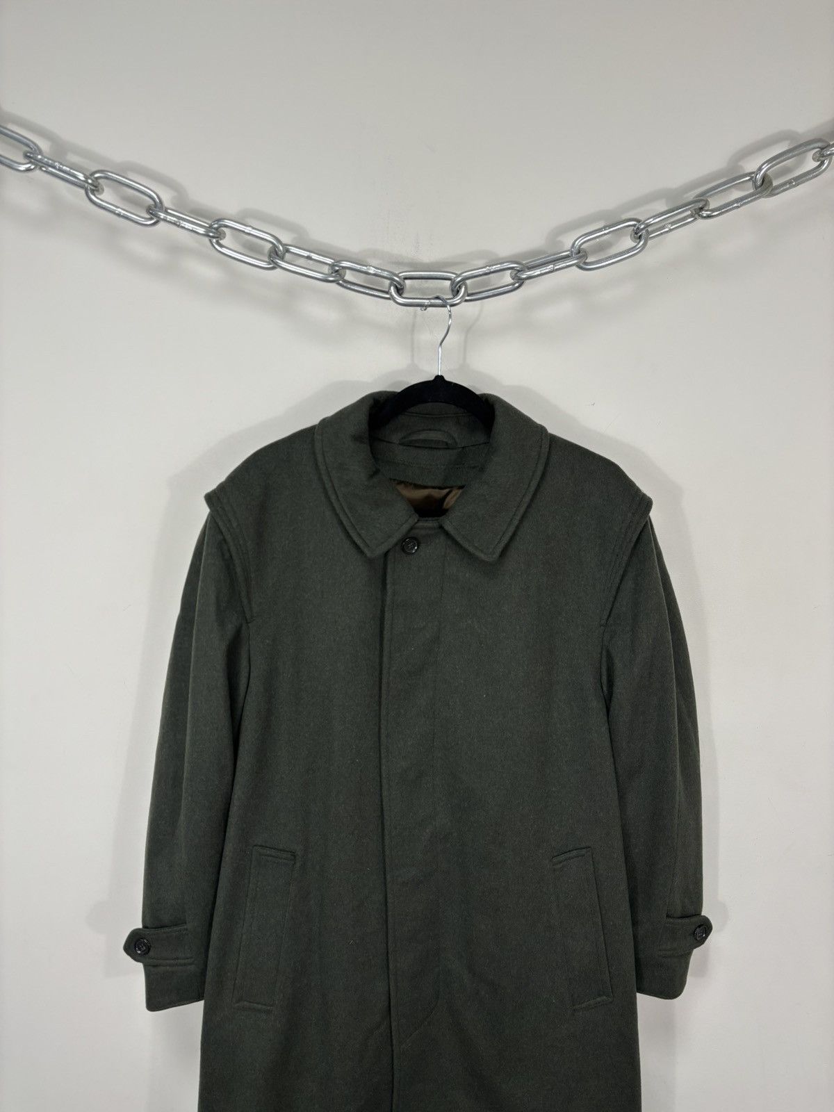 Other Lodenfrey Men’s Forest Green Wool Cashmere Long Overcoat Size US L / EU 52-54 / 3 - 4 Thumbnail