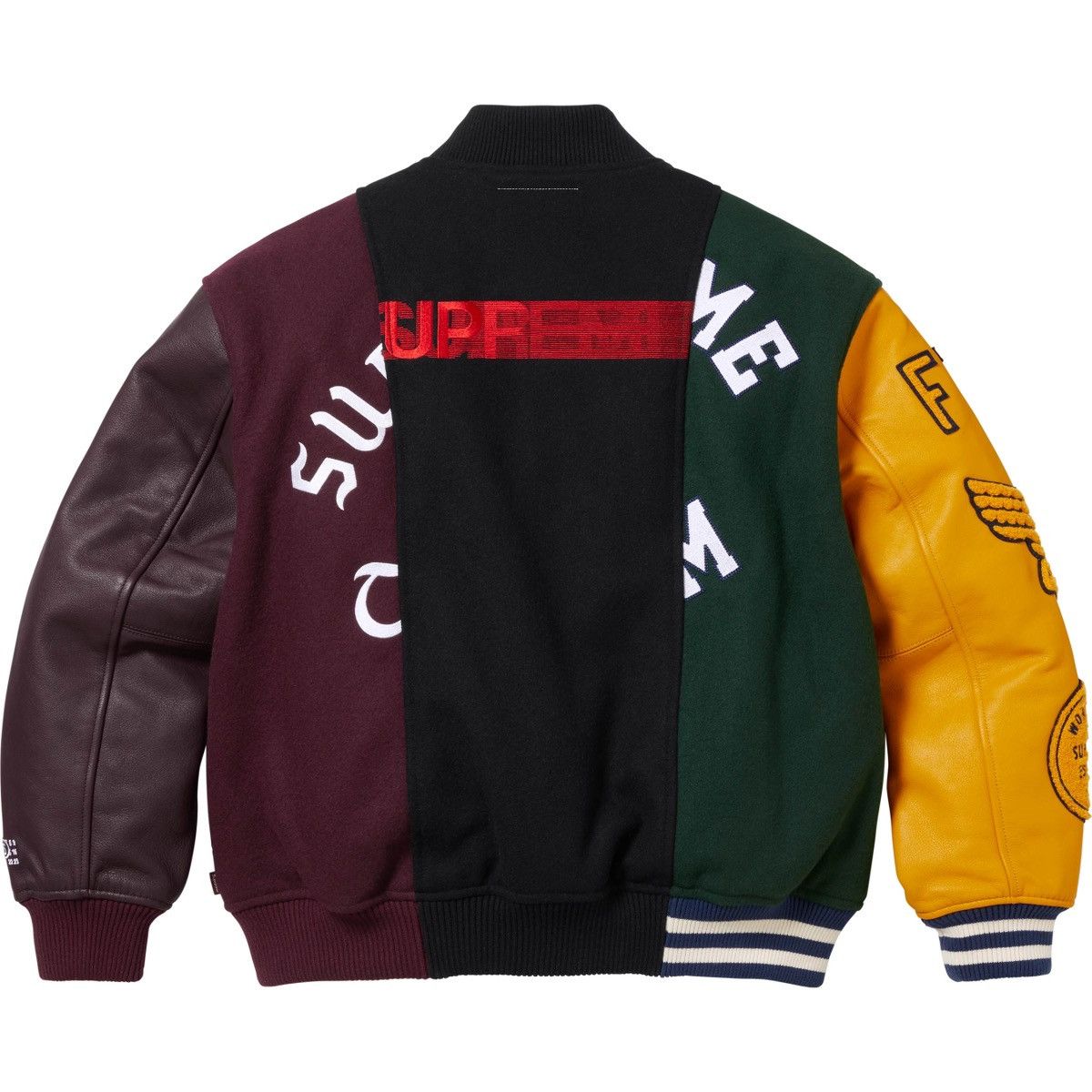 Maison Margiela × Supreme Supreme MM6 Maison Margiela Split Varsity Jacket Size US XL / EU 56 / 4 - 3 Thumbnail