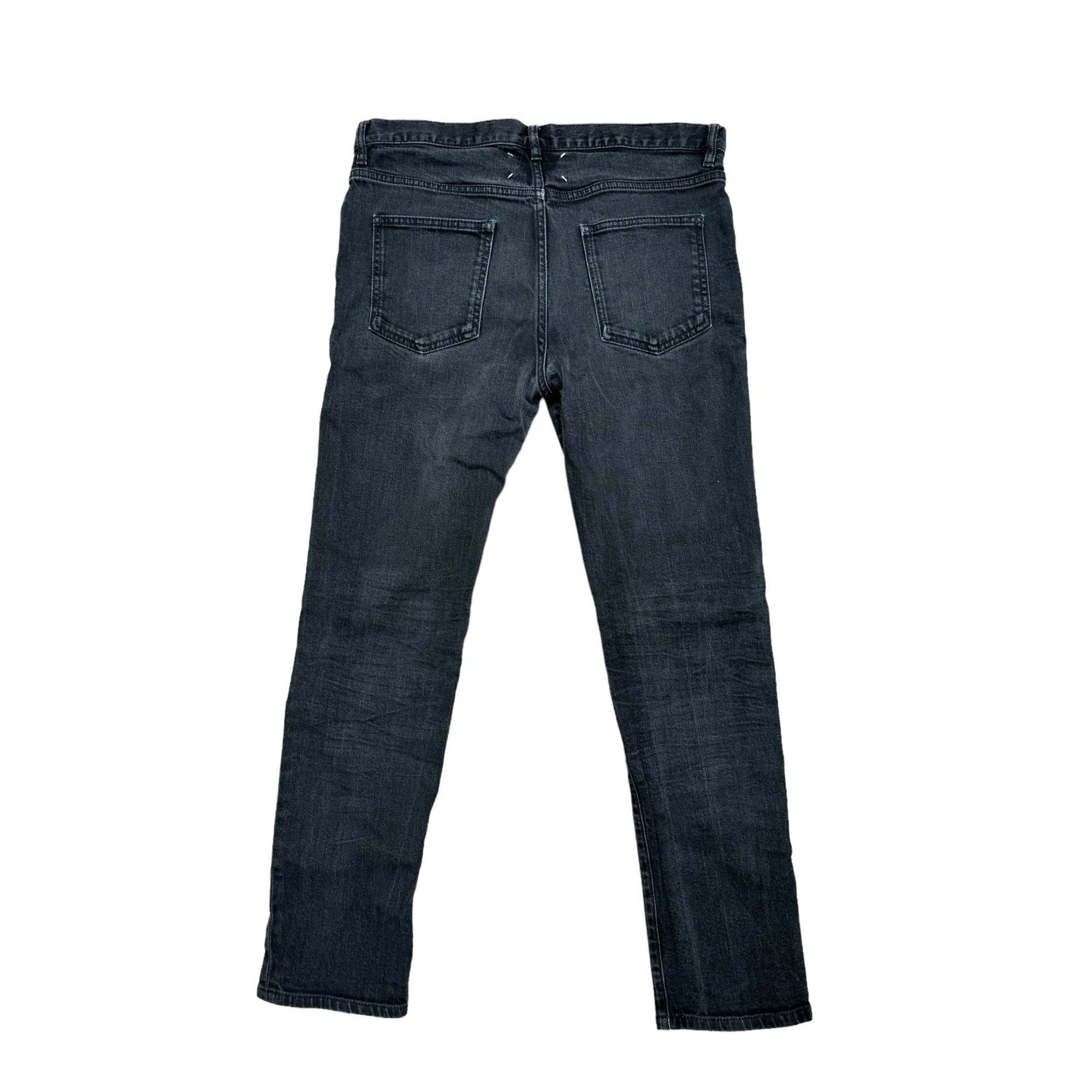 Maison Margiela 4 Stitches Zipped Black Cotton Jeans Size US 33 - 5 Thumbnail