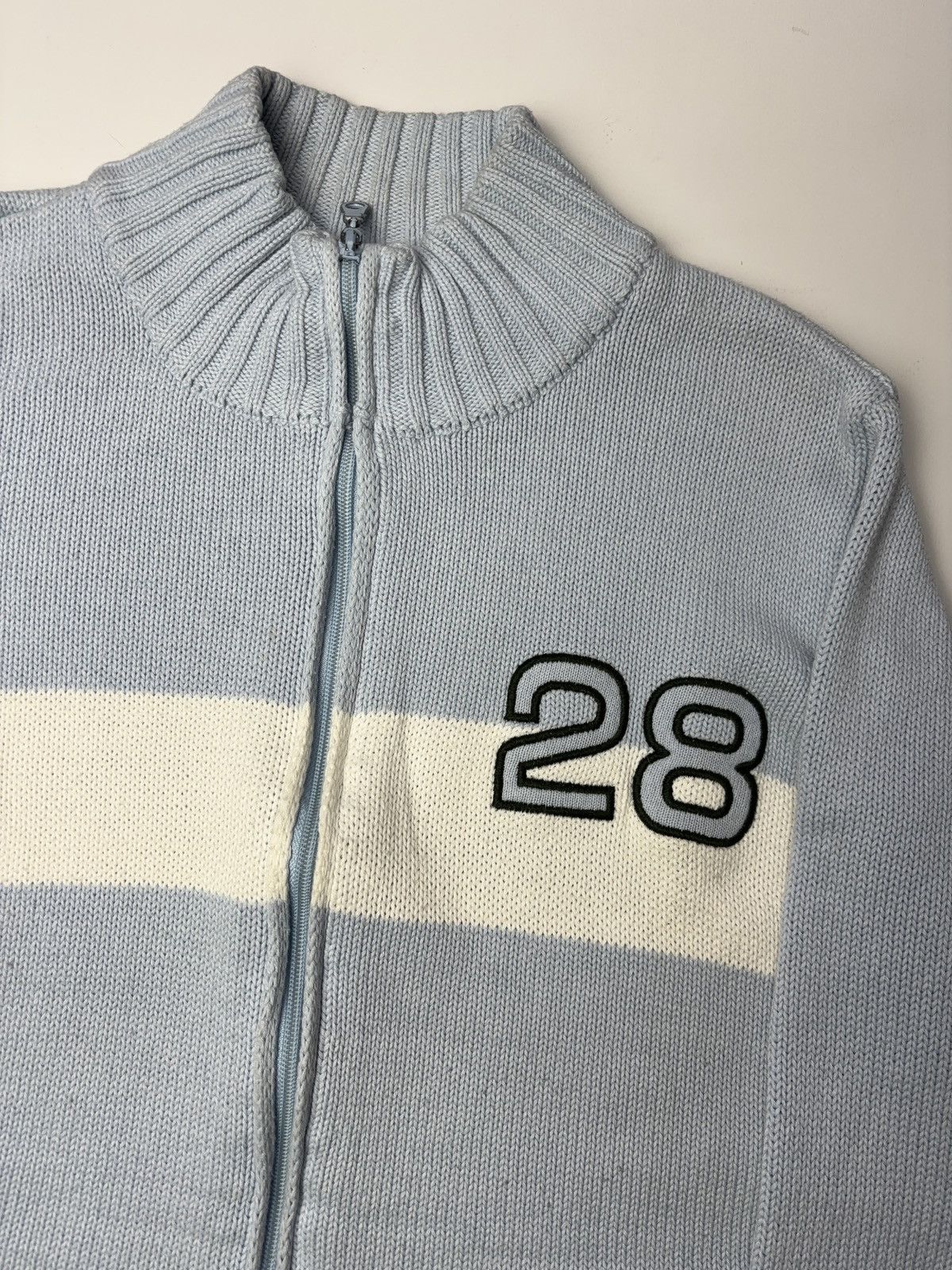 Vintage Knit vintage zip sweater moto style pullover Size US S / EU 44-46 / 1 - 4 Thumbnail
