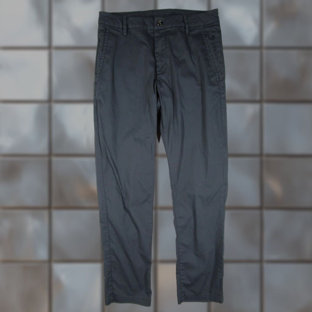Vintage Birddogs Mens Pants 30x30 Gray Stretch Chino Casual Golf Performance Travel 5-Pocket Slim Front Zip Size US 30 / EU 46 - 1 Thumbnail