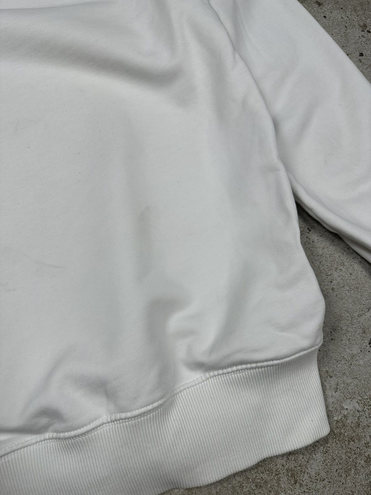 Helmut Lang Helmut Lang 2018 Autumn Winter White Crewneck Sweatshirt Size US S / EU 44-46 / 1 - 10 Thumbnail