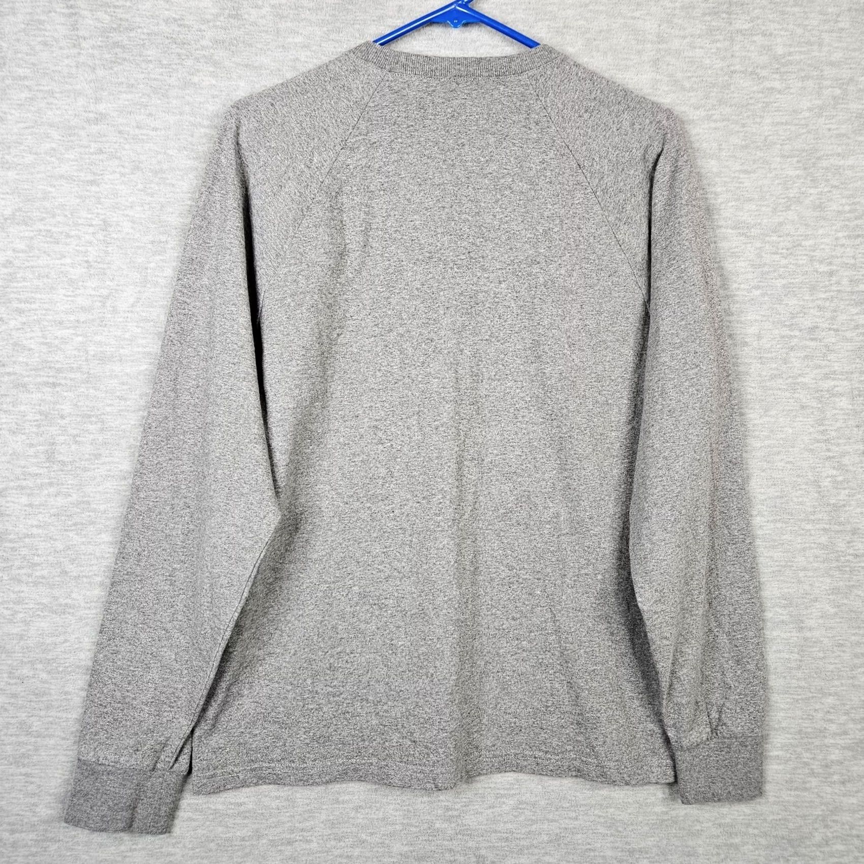 Everlane Everlane Men’s Dark Gray Long Sleeve Pull-over Top M Shirt Crew Neck Jersey Cotton Size US M / EU 48-50 / 2 - 2 Thumbnail