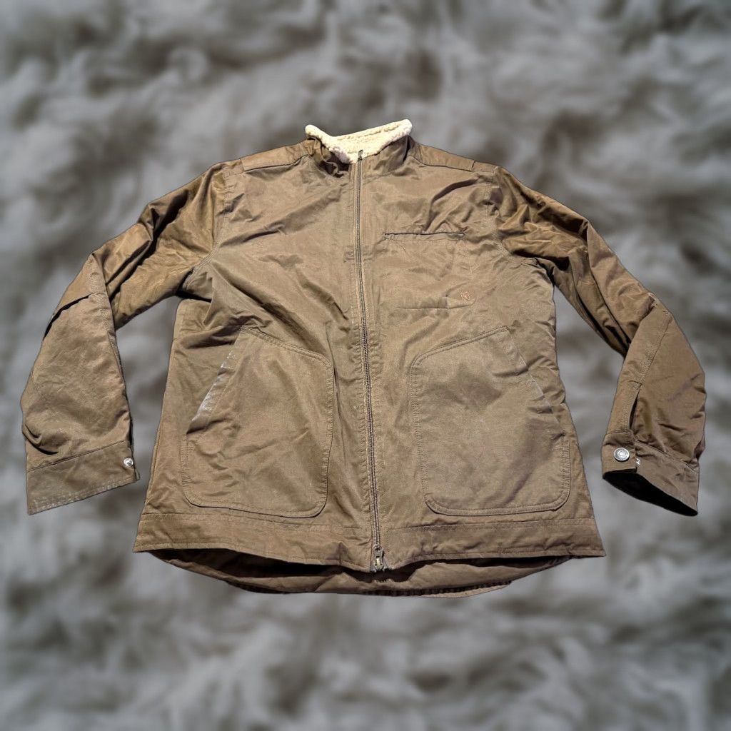 Vintage Brothers Sons Mens Jacket Brown L Sherpa Lined Full Zip Winter Coat Size US L / EU 52-54 / 3 - 1 Thumbnail