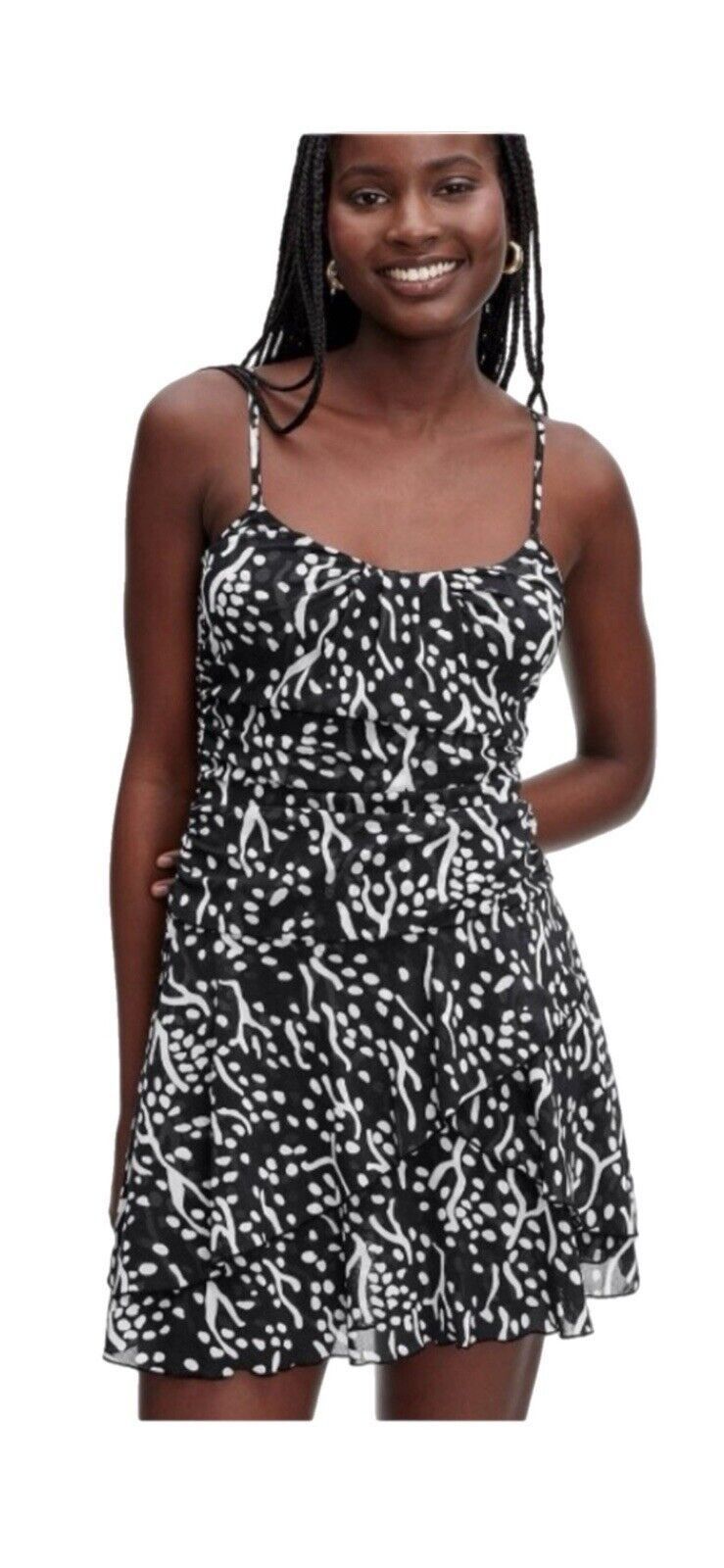 Diane von Furstenberg × Target Basics DVF Target Dress Black Strappy Mesh Sea Spots Mini XS Size XS / US 0-2 / IT 36-38 - 1 Thumbnail