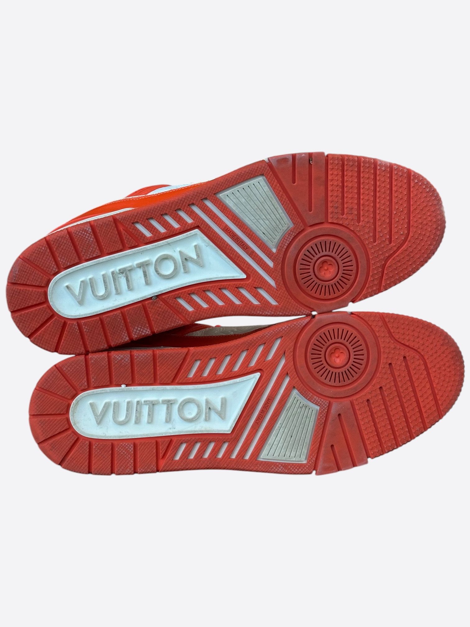 Louis Vuitton Louis Vuitton Orange & White Monogram Trainers Size US 8 / EU 41 - 7 Thumbnail
