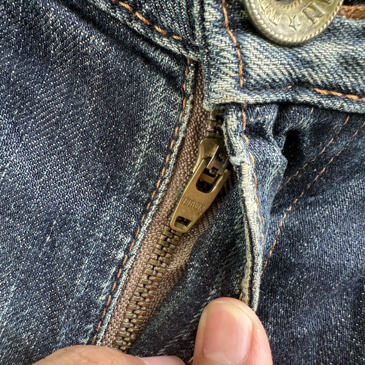 Japanese Brand Vintage Rusty Edwin Distressed Faded Denim Jean Pant W30 Size US 30 / EU 46 - 5 Thumbnail