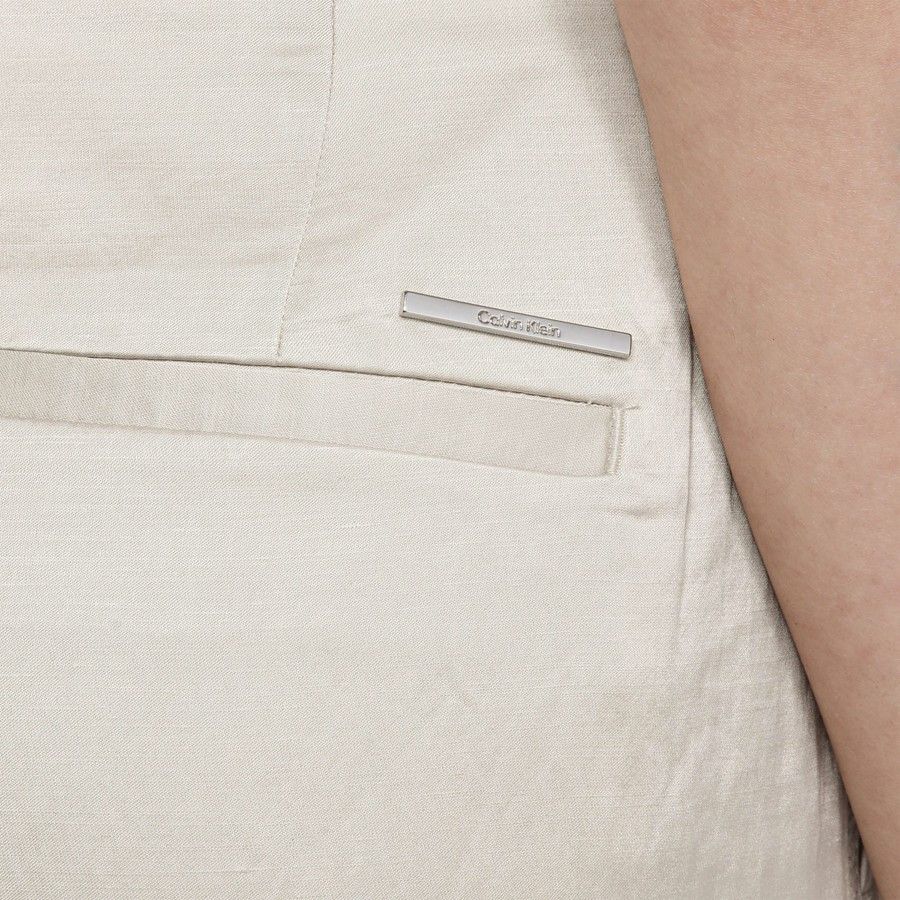 Calvin Klein o1d2blof0824 Viscose Blend Trousers in Light Beige Size 26" / US 2 / IT 38 - 6 Thumbnail