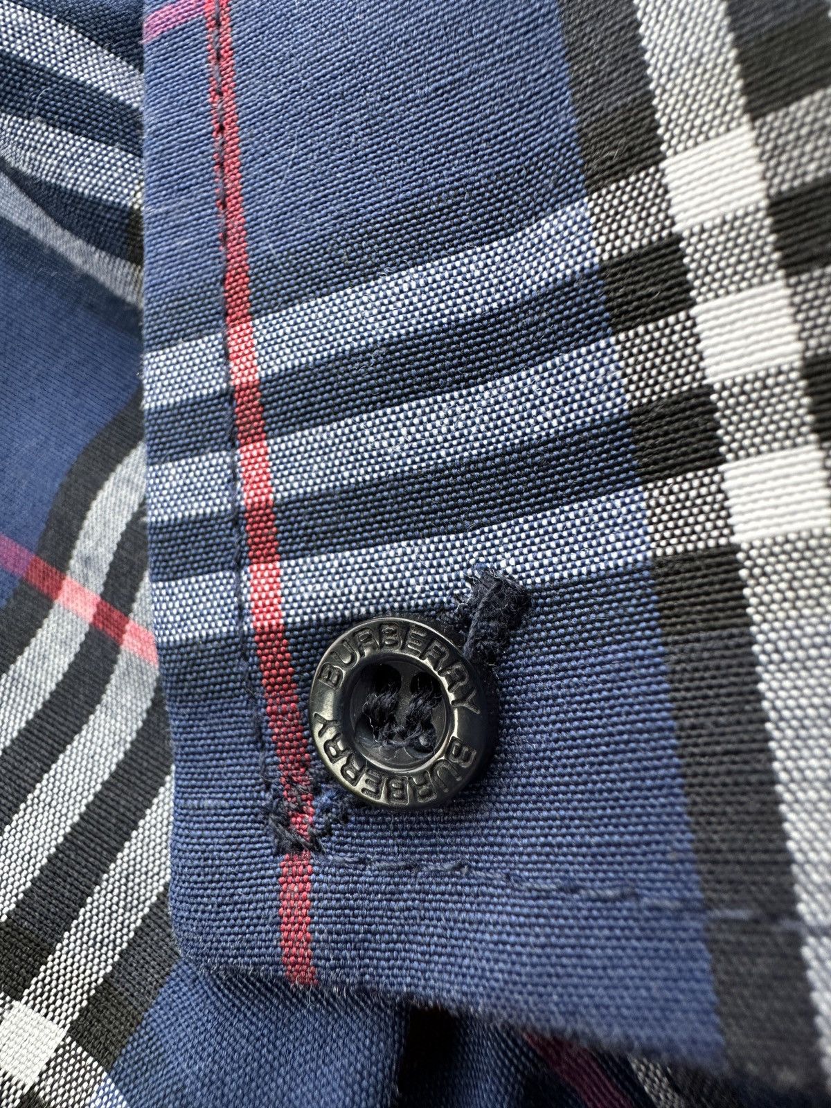 Other 🚨 BURBERRY LUXURY MEN SHIRT WITH LOGO NOVA CHECK BLUE Size US L / EU 52-54 / 3 - 7 Thumbnail