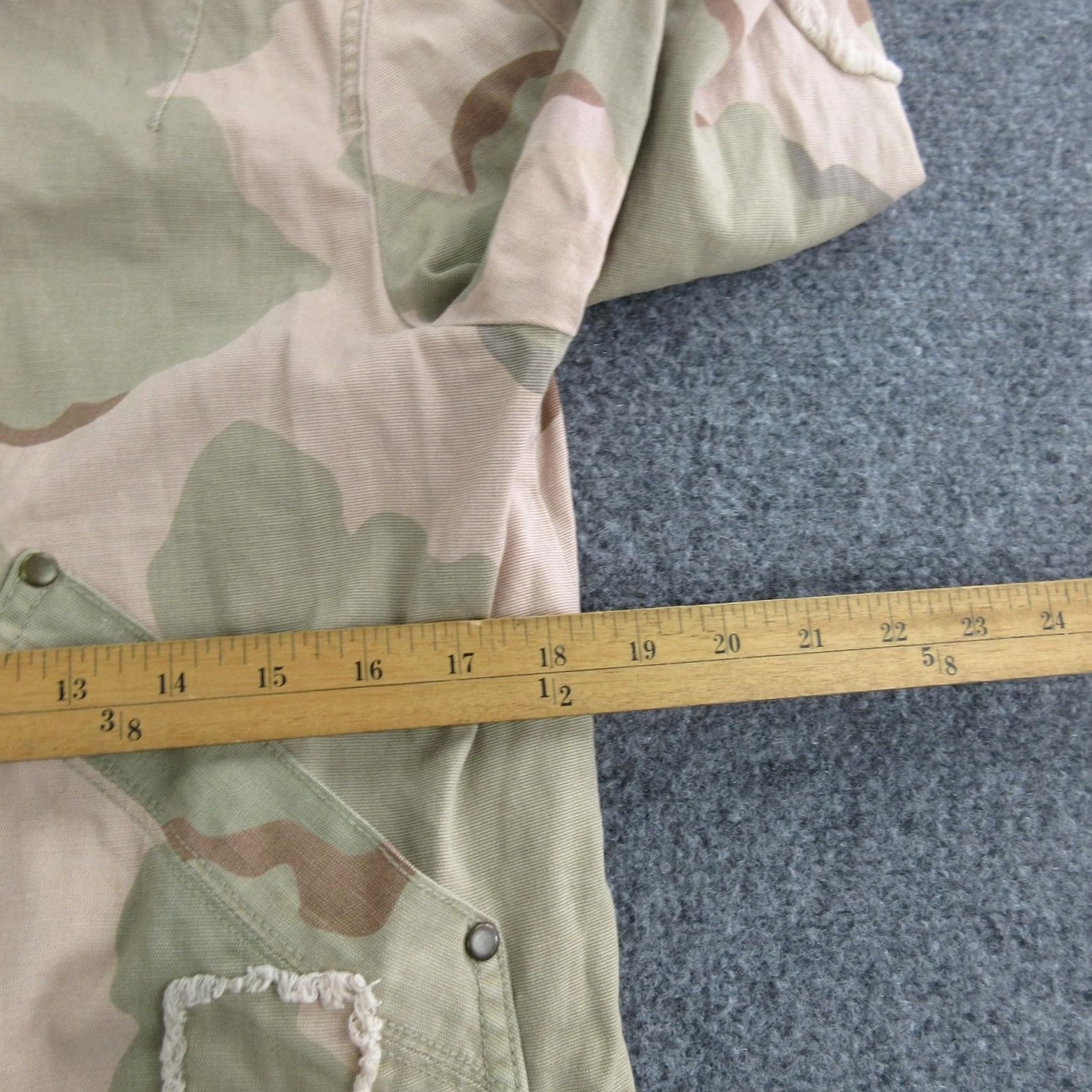 Anthropologie Anthropologie Jacket Womens Small Camo Twill Belted Military Lined Pockets Size S / US 4 / IT 40 - 5 Thumbnail