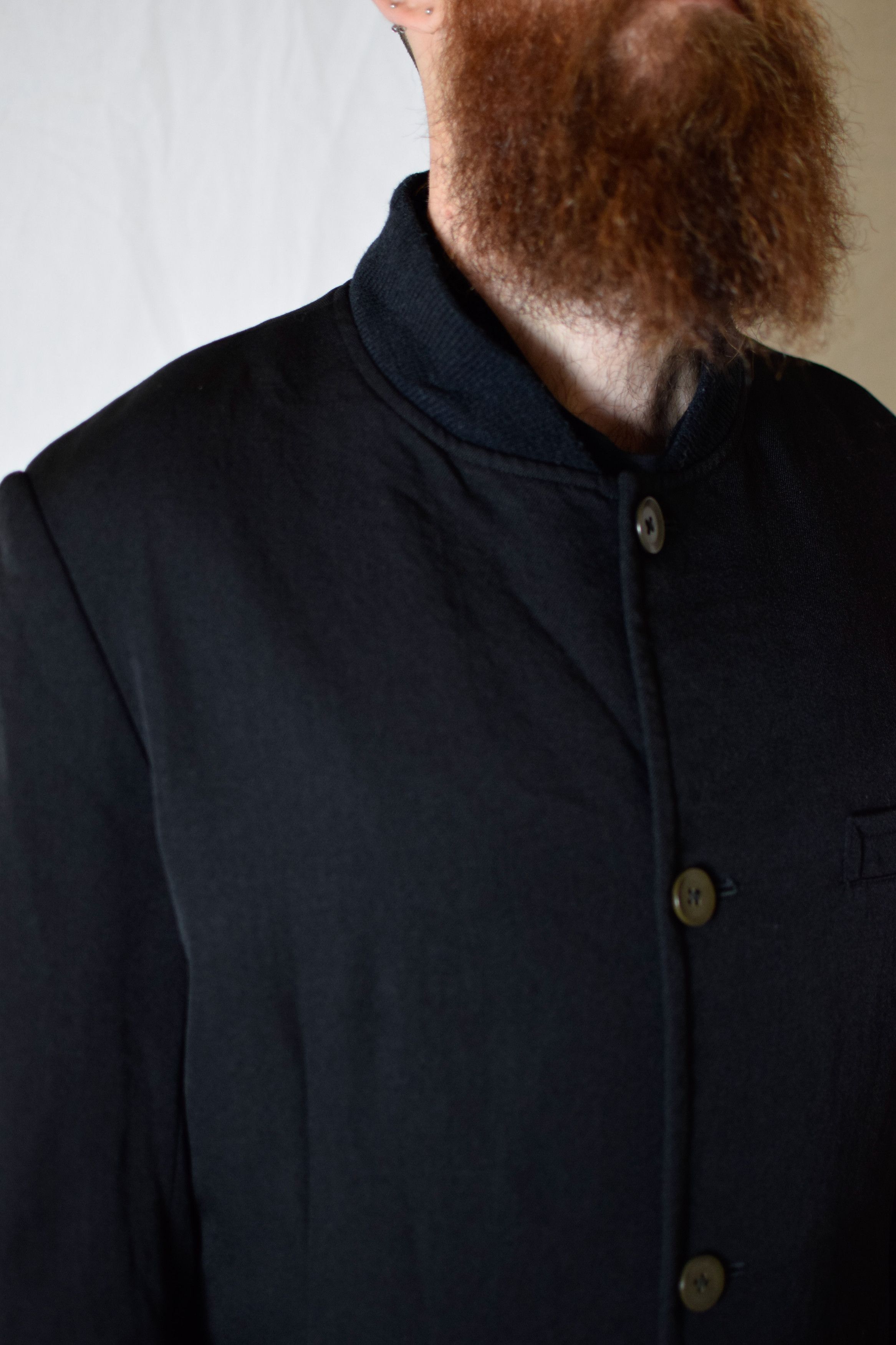 Yohji Yamamoto YYPH AW07 Knit-Collar Coat - HX-J24-102 Size US L / EU 52-54 / 3 - 9 Thumbnail