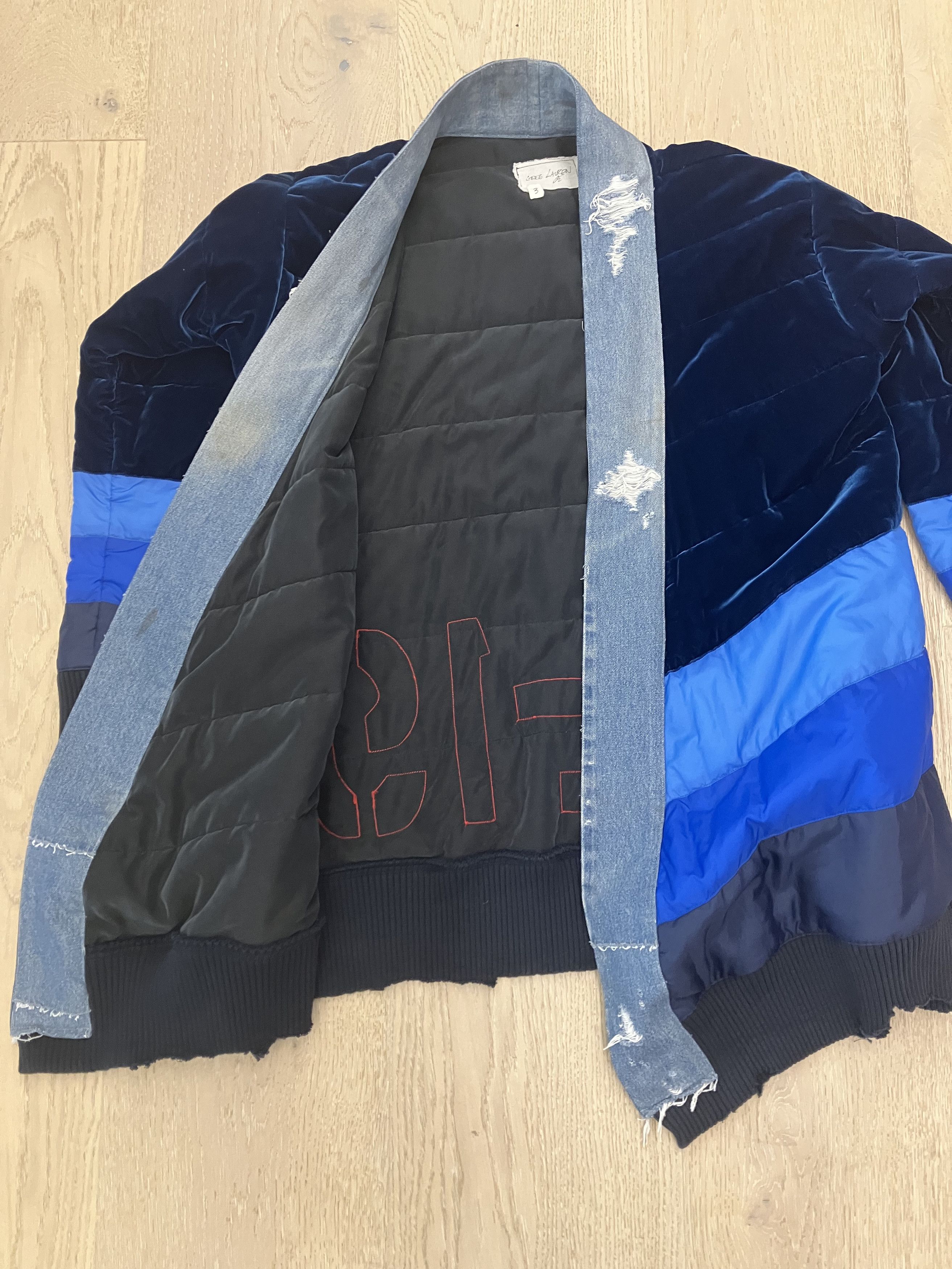 Greg Lauren $2780 Greg Lauren GL19 Velvet Padded Kimono Large Size US L / EU 52-54 / 3 - 5 Thumbnail