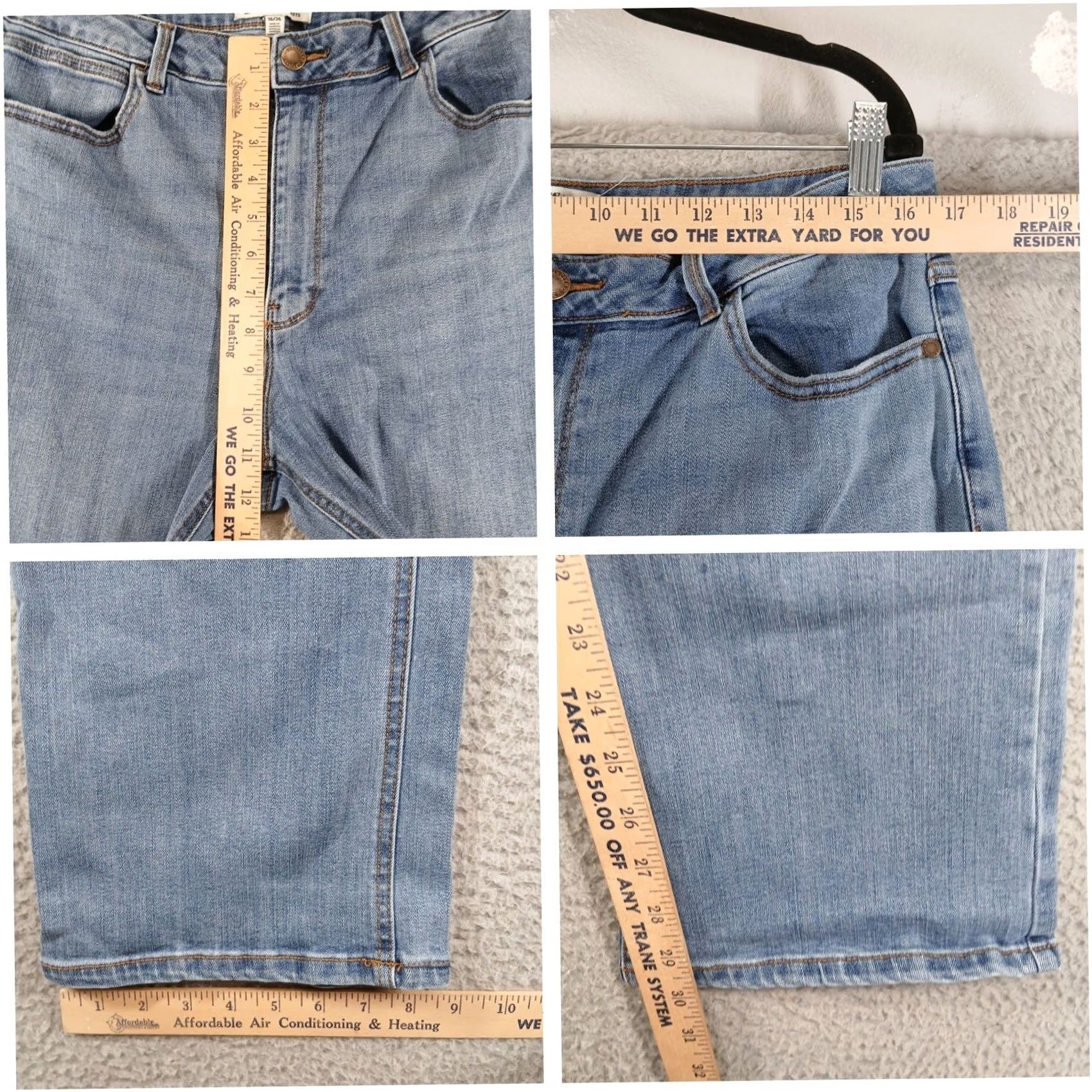 Wrangler Wrangler High Rise Bootcut Jeans Size 16/36 Light Wash Denim Size 38" / US 16 / IT 52 - 5 Thumbnail