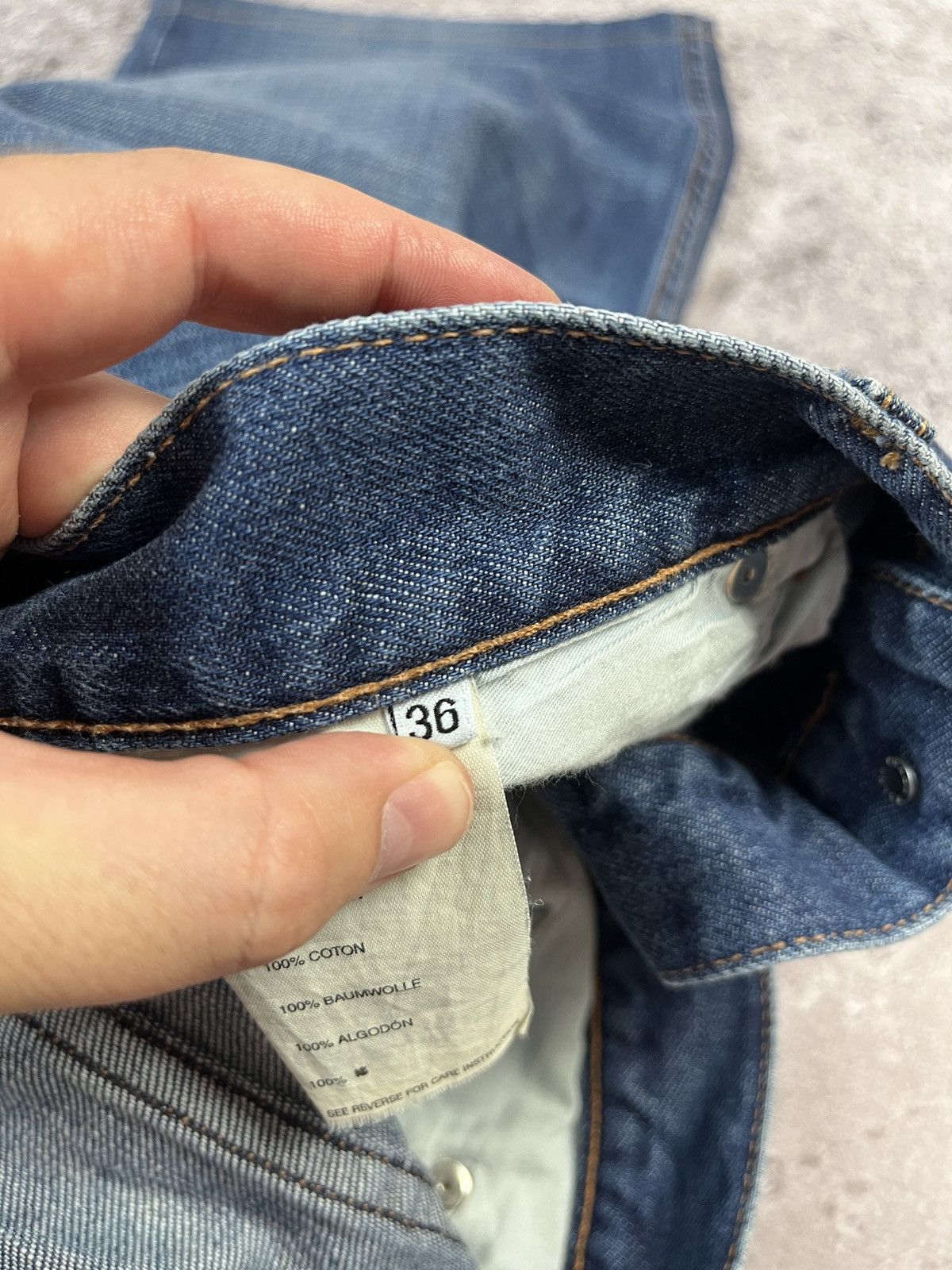 Prada Vintage🔥Prada Distressed Denim Shorts Size US 34 / EU 50 - 17 Thumbnail