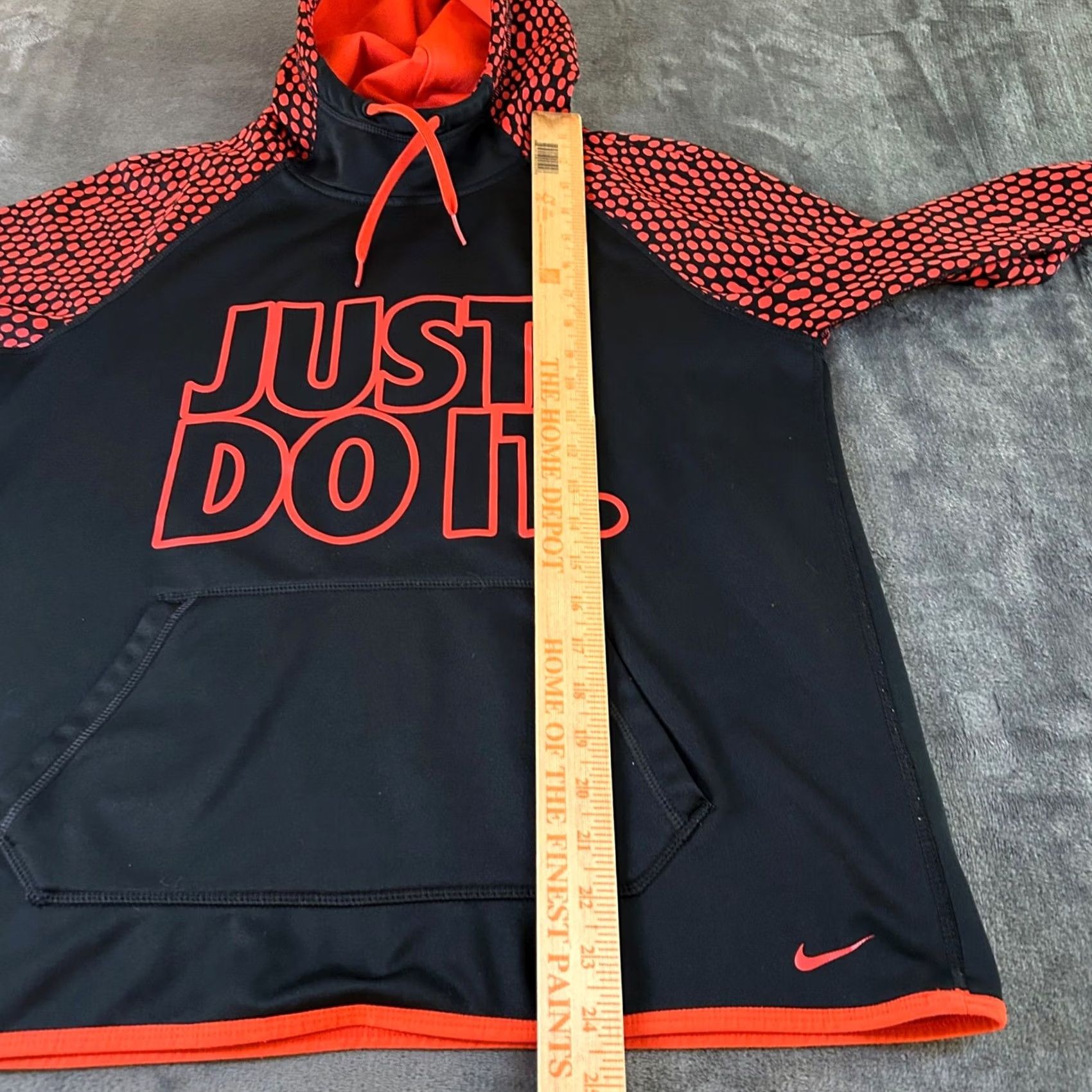 Nike Nike Therma-FIT Hoodie Pullover Just Do It Black Red Mens Medium Size US M / EU 48-50 / 2 - 6 Thumbnail