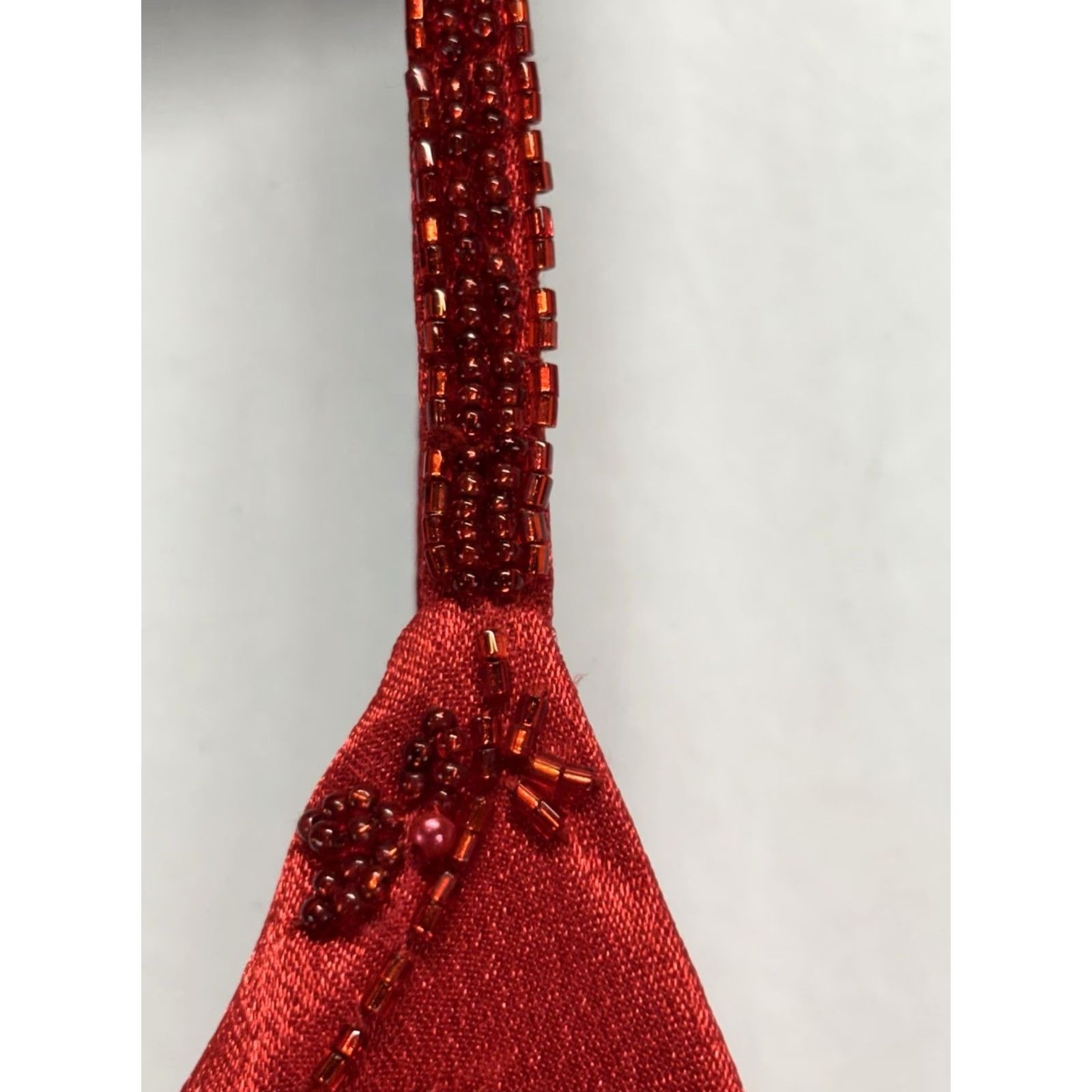 Vintage VINTAGE Legends Beaded Prom Gown Dress Cherry Red Train Womens 6 1990s Roswell GA Size M / US 6-8 / IT 42-44 - 7 Thumbnail